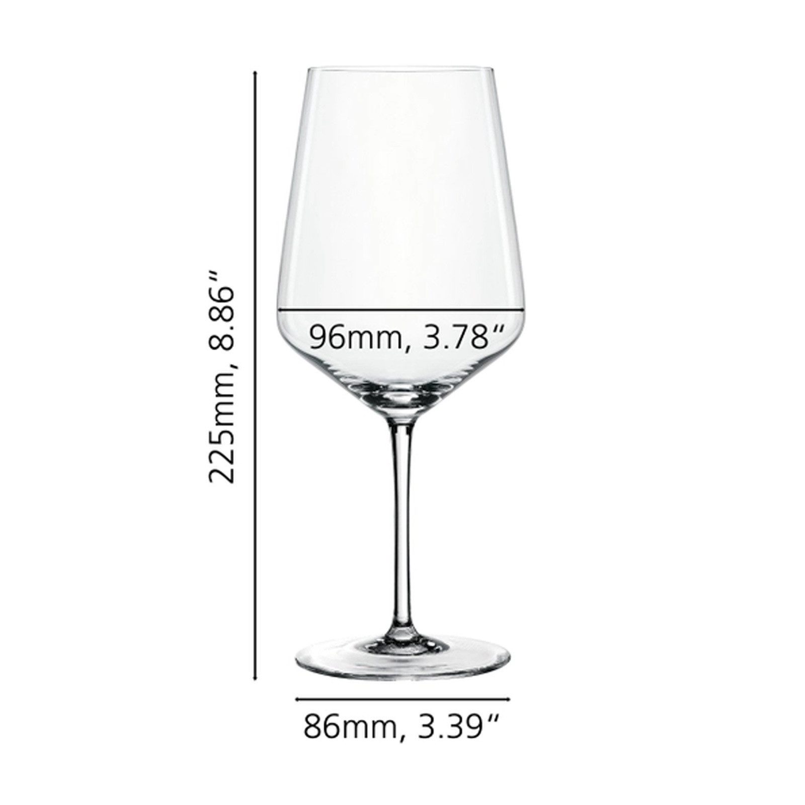 SPIEGELAU Rotweinglas Style Rotweingläser 630 ml 12er Set, 12-tlg., Glas