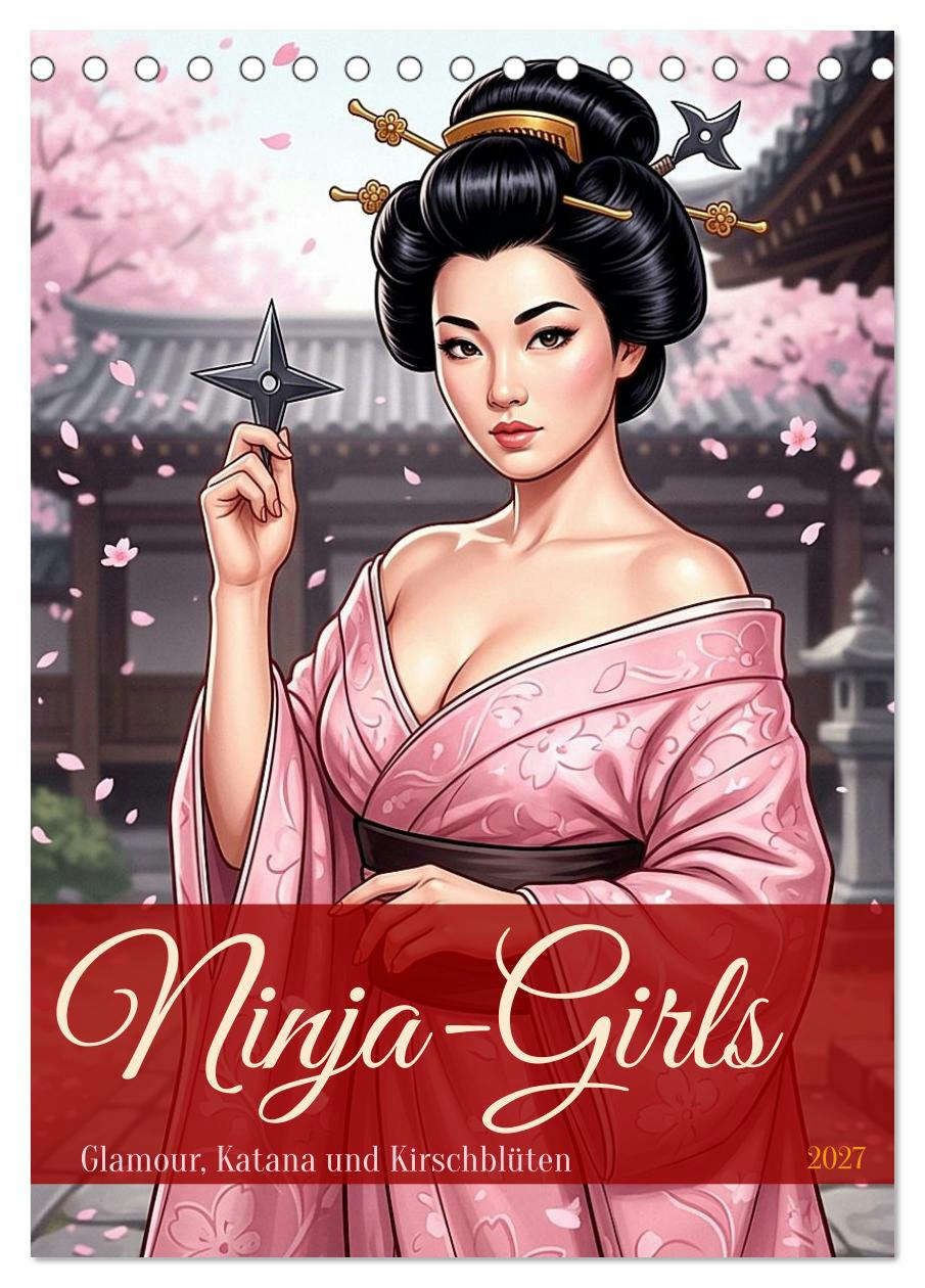 CALVENDO Wandkalender Ninja-Girls (Tischkalender 2027 DIN A5 hoch), CALVENDO Monatskalender