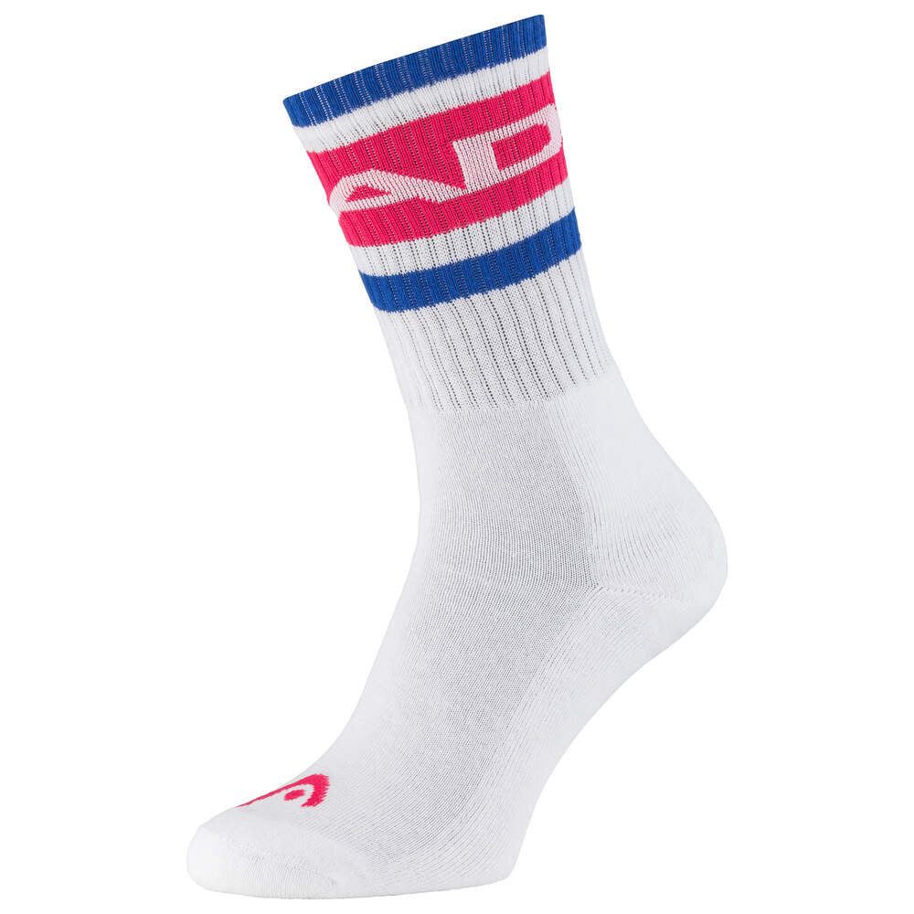 Head Tennissocken Crew 1P (Baumwolle) weiss/blau/rot Herren - 1 Paar