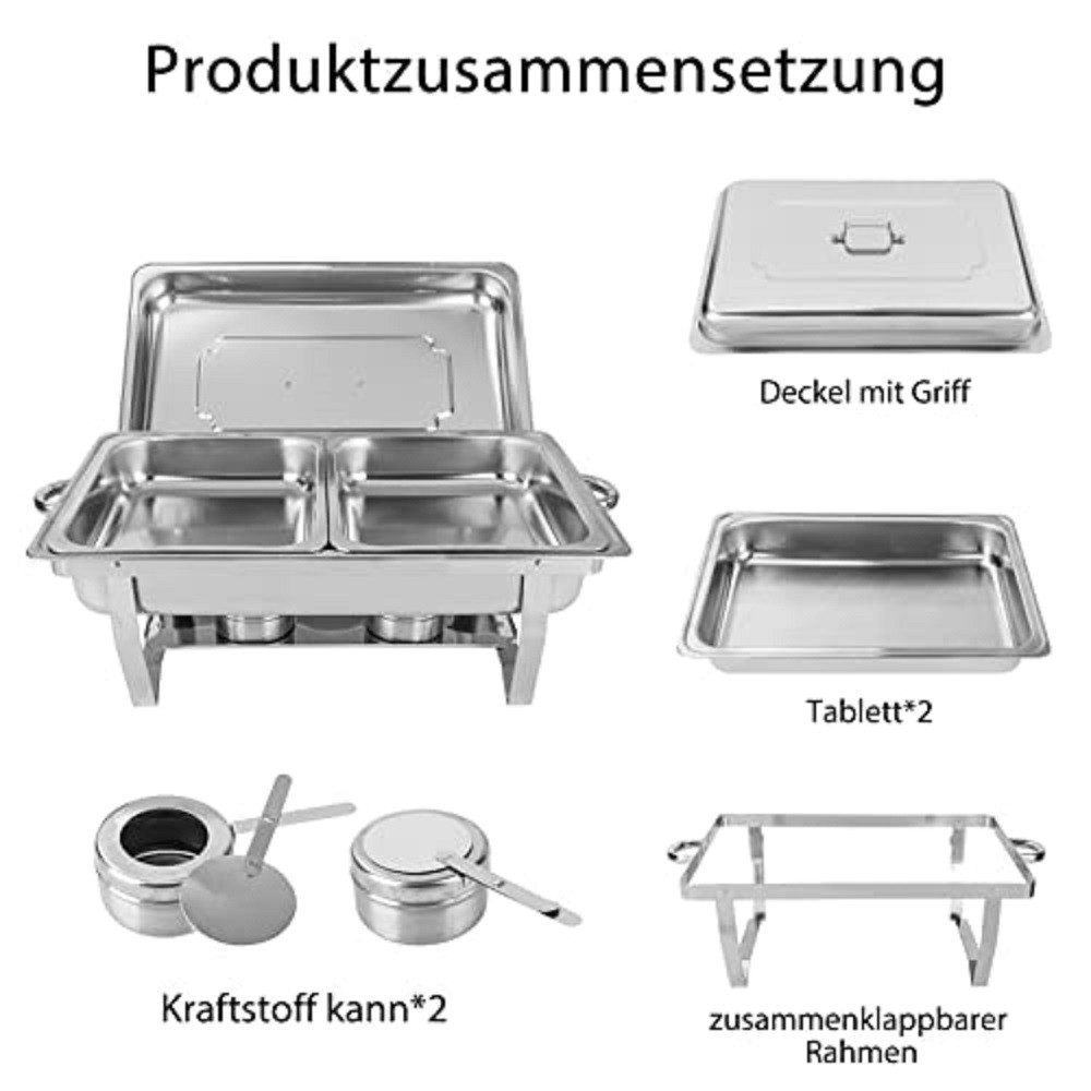 Youyijia Speisenwärmer 9L Edelstahl Warmhaltebehälter Warmhaltebehälter Speisenwärmer