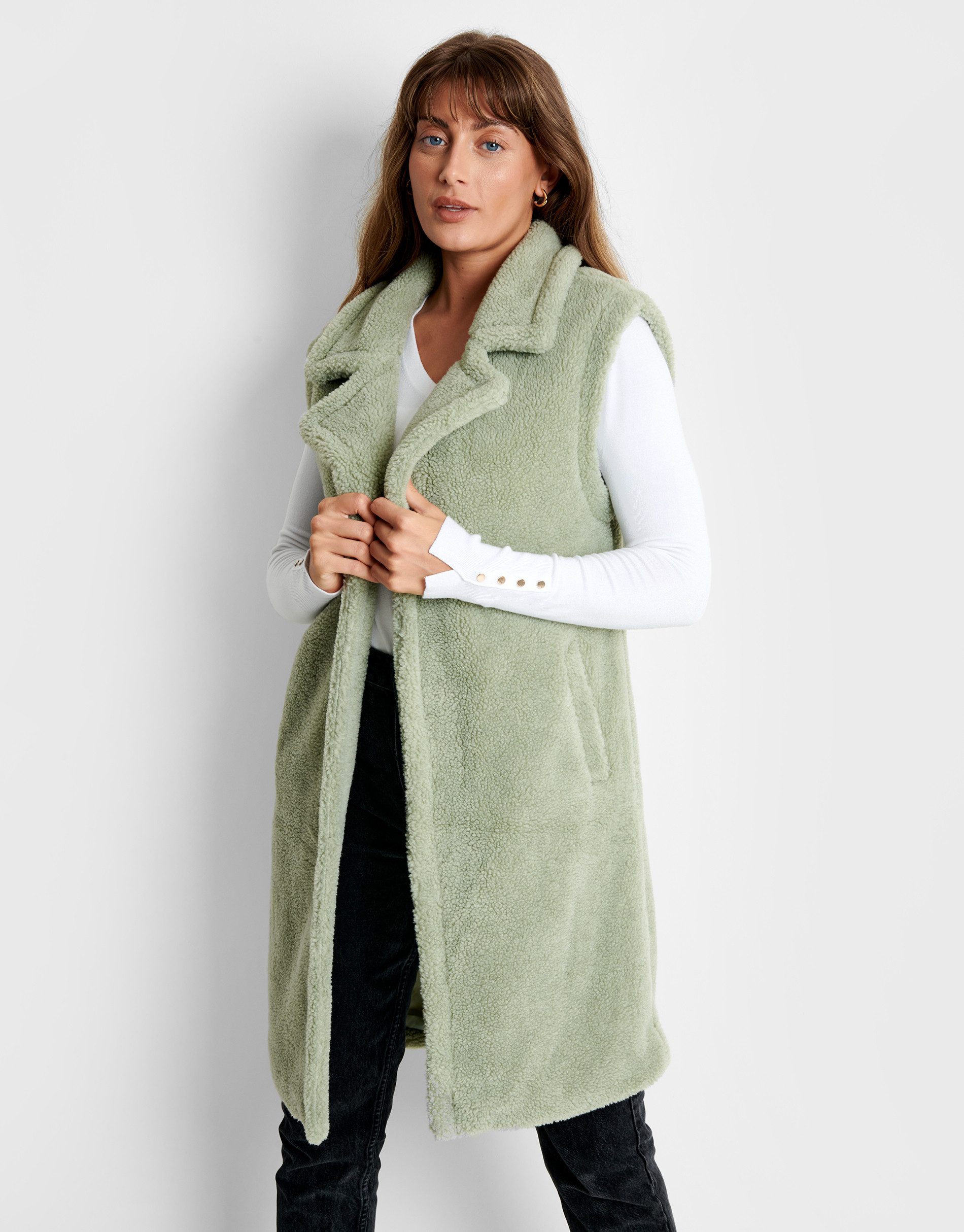 Threadbare Softshellweste Bella Borg Maxi Gillet mit längerem Schnitt günstig online kaufen
