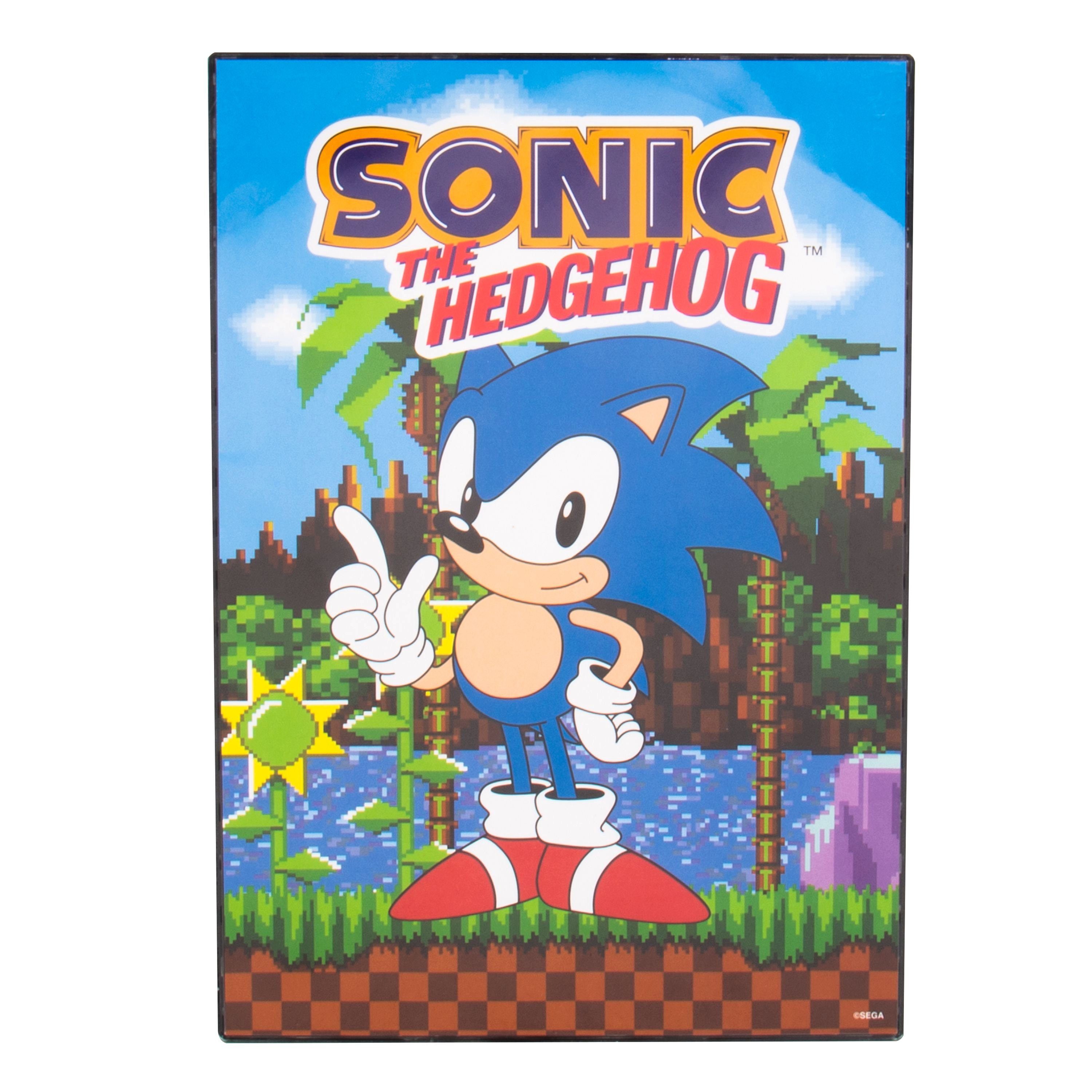 Offiziell creations Licht, Sonic fest integriert, LED Lizenziertes Dekolicht Sonic The Fizz Hedgehog-Merchandise Hedgehog The Poster