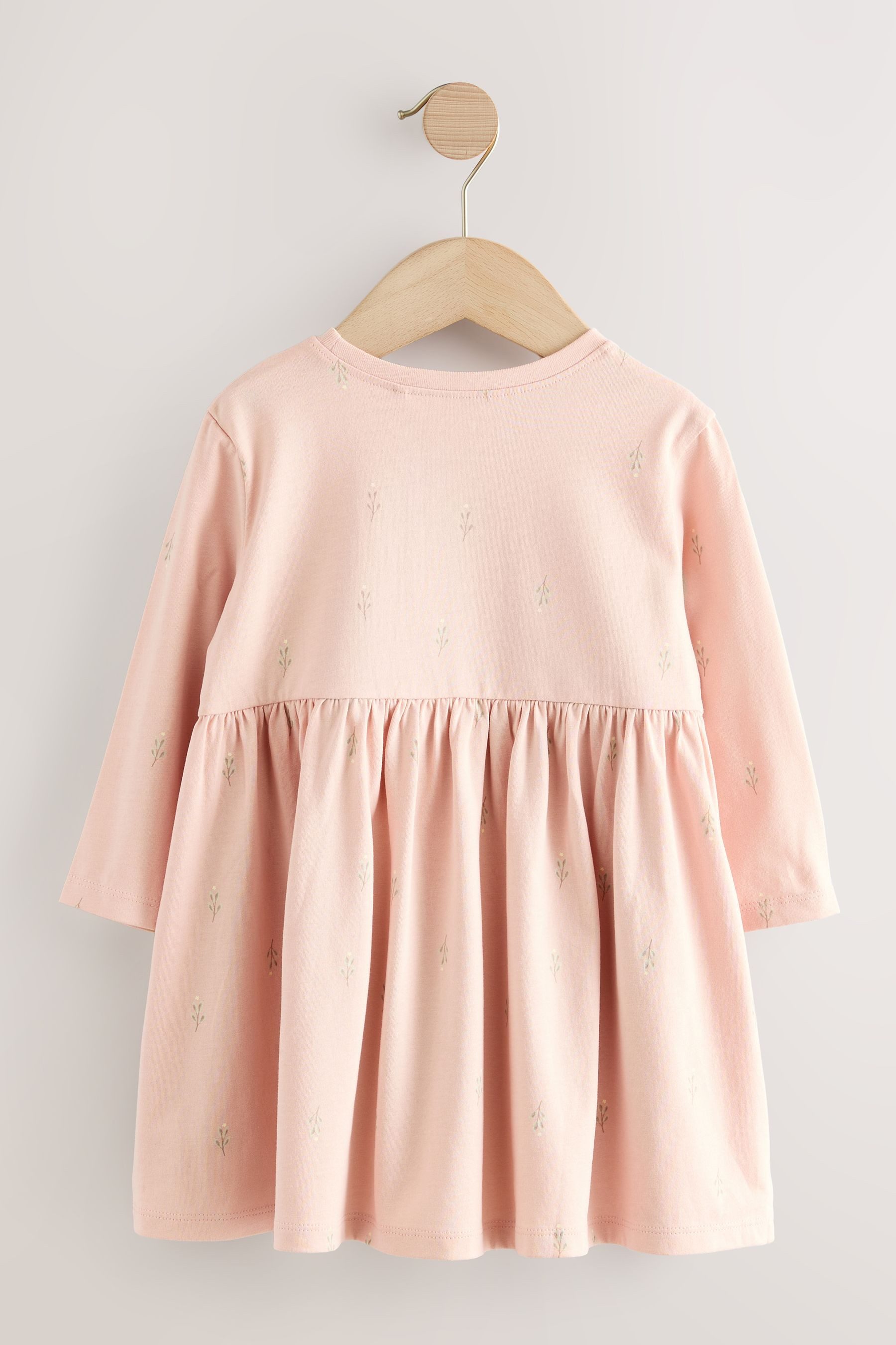 Next Blusenkleid Verziertes Kleid mit langen Ärmeln (1-tlg)