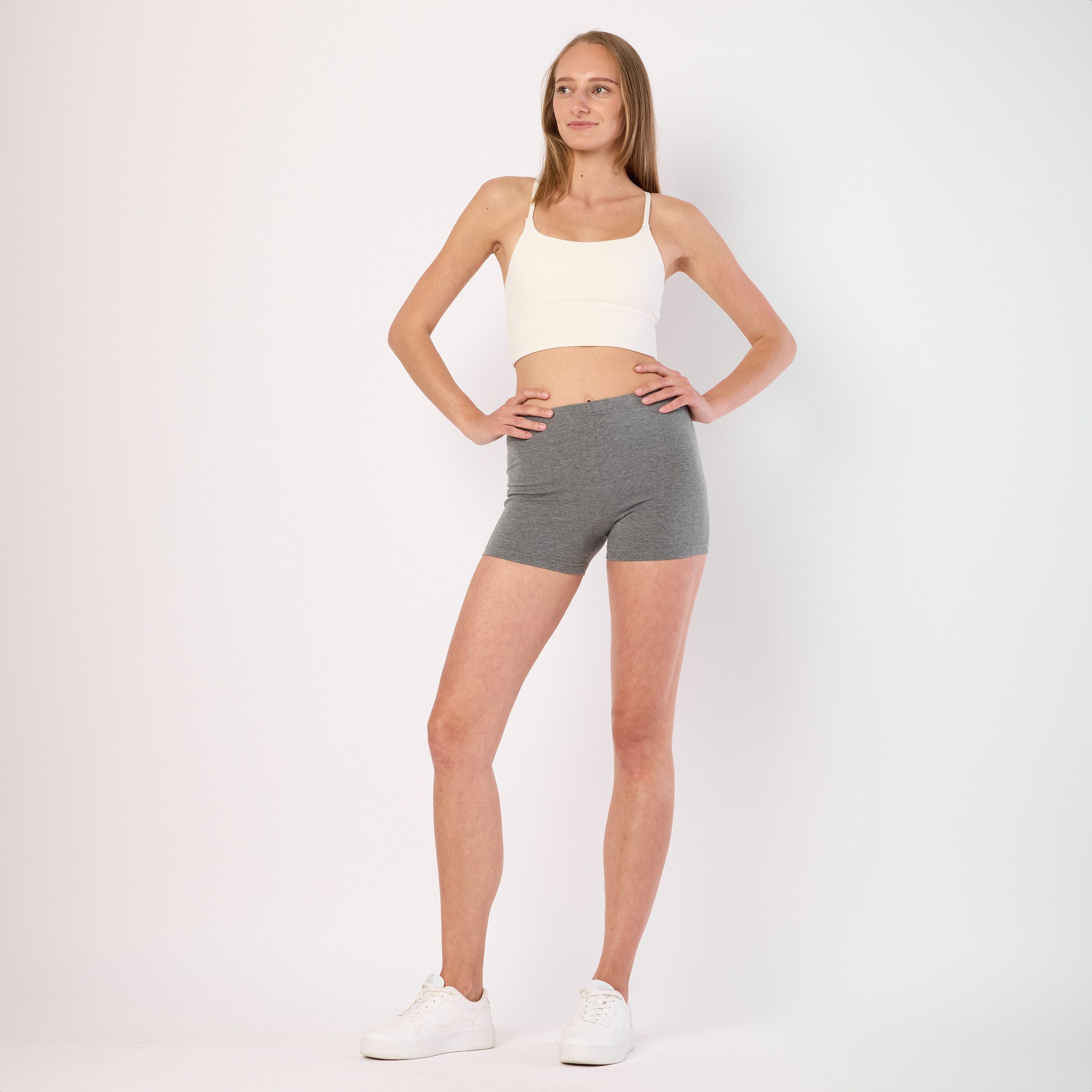 Merry Style Leggings Damen Shorts Radlerhose Hotpants Boxershorts MS10-392 (1-tlg) aus Baumwolle