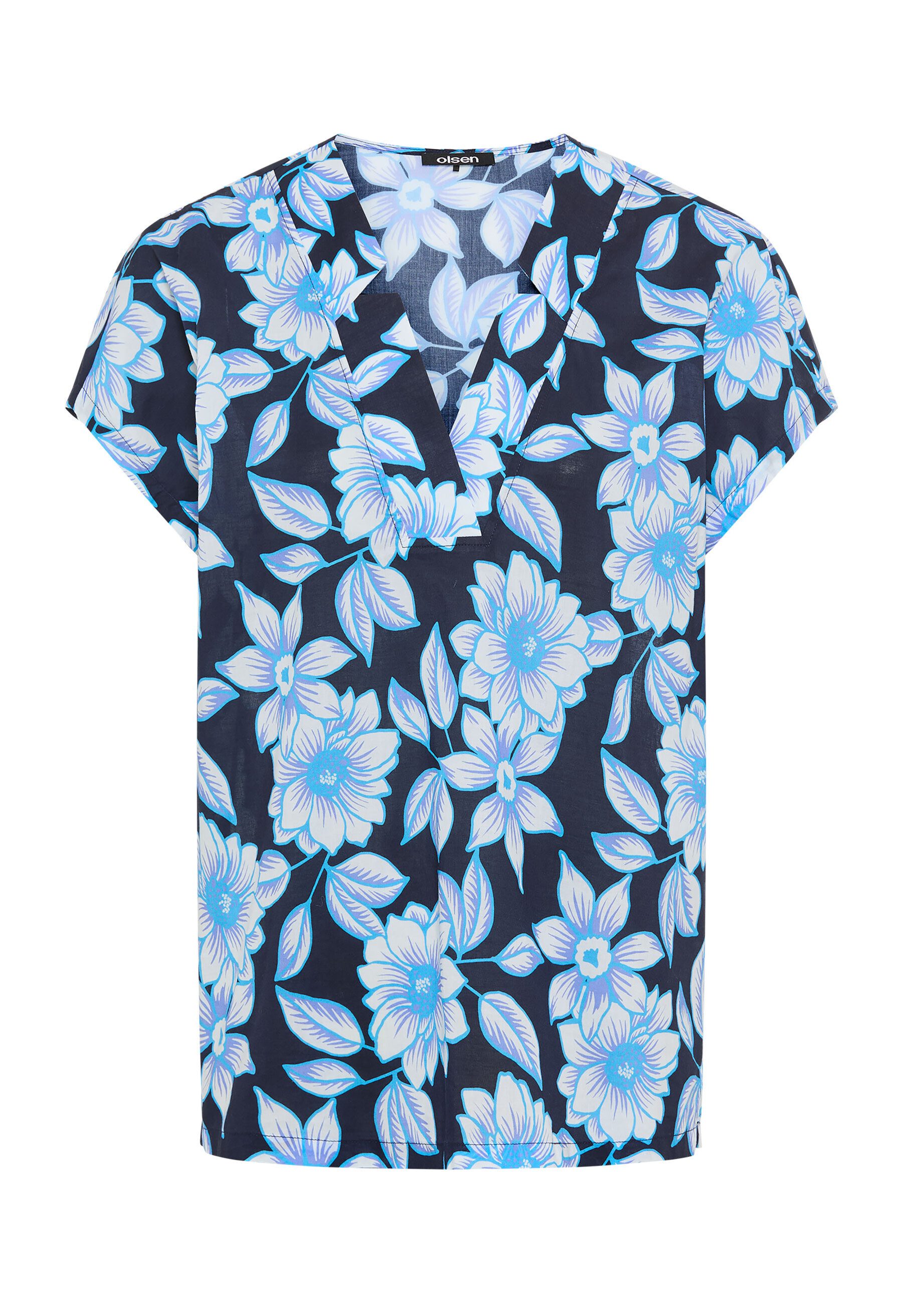 Olsen Hemdbluse Bluse mit Allover-Dessin