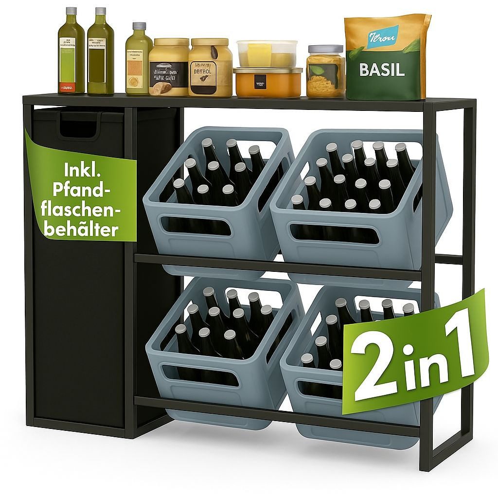 DanDiBo Küchenregal Getränkeregal 4 Kisten mit Ablage und Sammelbehälter Me günstig online kaufen