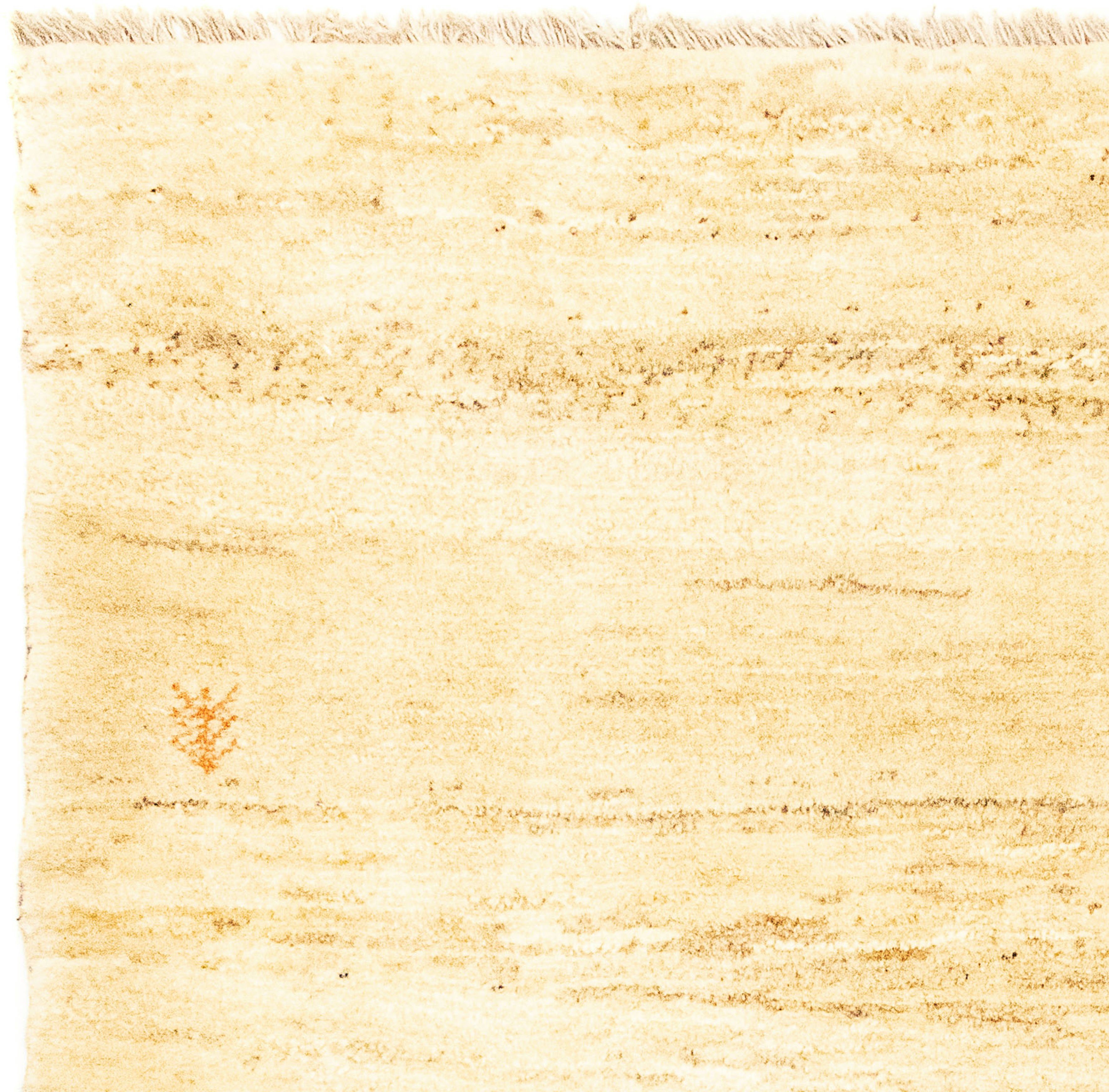 Wollteppich Gabbeh - Perser - Zertifikat mit - cm 130 Wohnzimmer, morgenland, mm, rechteckig, Höhe: beige, x 87 Einzelstück 18 Handgeknüpft