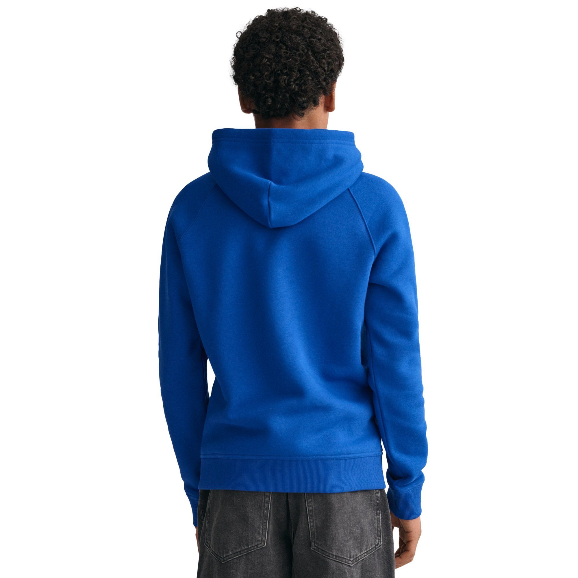 Gant Sweatshirt Kinder Sweatshirt - (Bold HOODIE Blau Blue) SHIELD ARCHIVE
