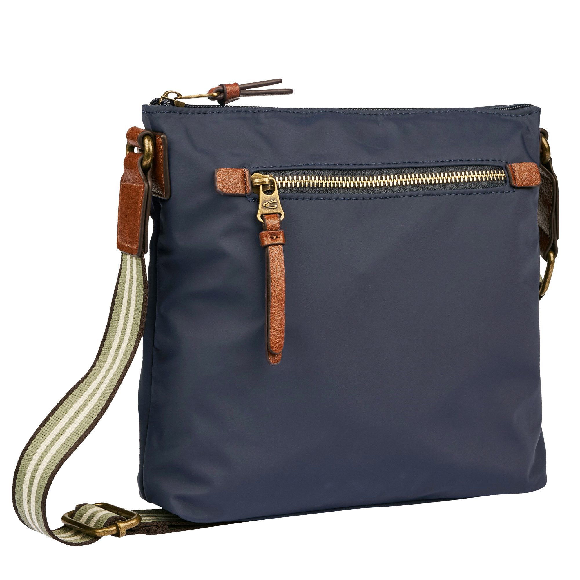 camel active Umhängetasche Bari, aus hochwertigem matten Nylon mit gestreif günstig online kaufen