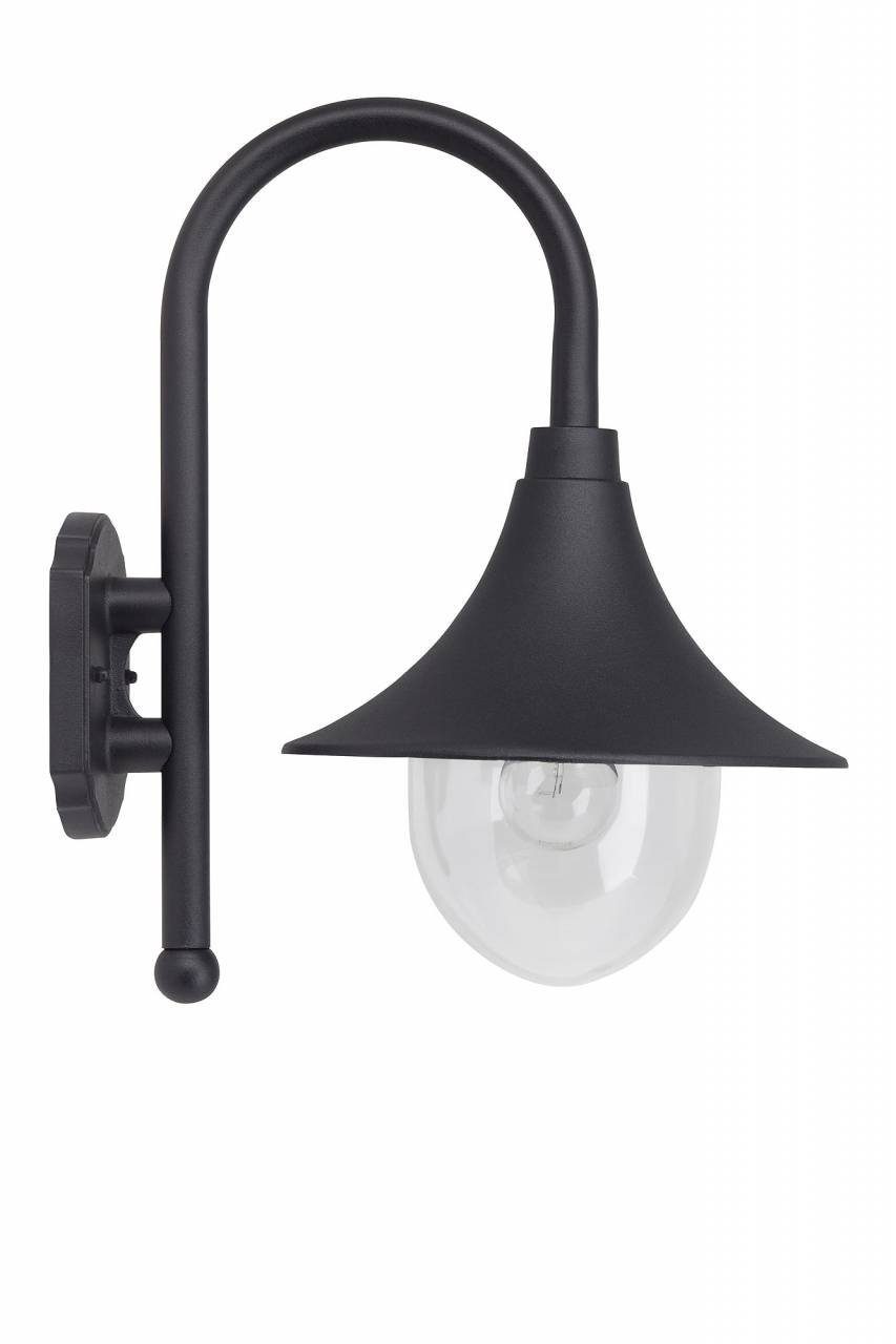 Brilliant LED Außen-Wandleuchte Berna, E27, schwarz A60, geeignet 1x Berna 60W, Lampe Außenwandleuchte für