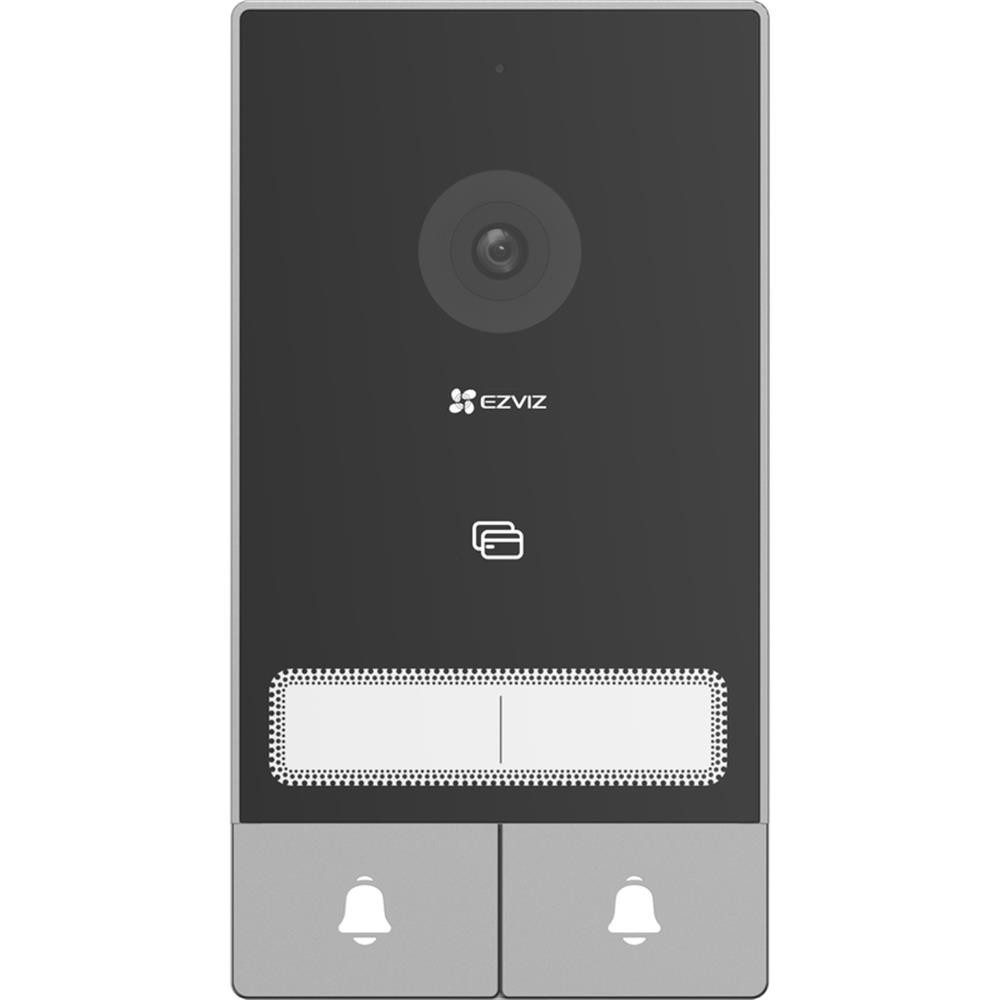 EZVIZ Video-Türsprechanlage EZVIZ HP7 2-Familien-Kit 2K Gegensprechanlage mit 2 Monitoren (Intelligentes Video Türsprechanlagensystem, Smart Home)