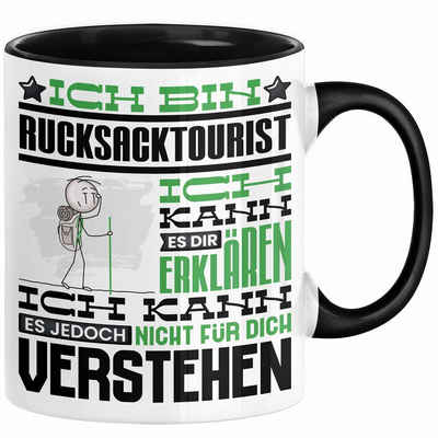 Trendation Tasse Rucksacktourist Geschenk Kaffee-Tasse Geschenkidee für Rucksacktourist