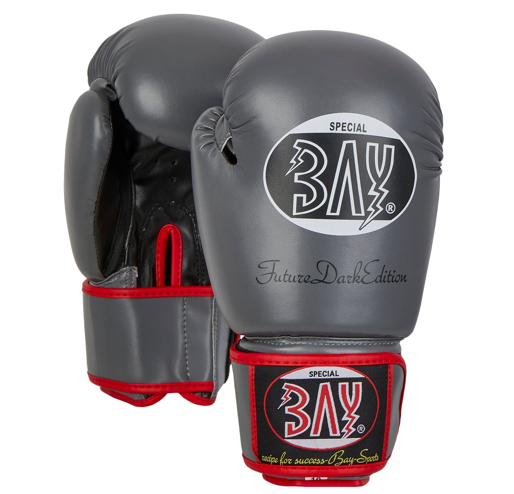 BAY-Sports Boxhandschuhe Future Box-Handschuhe dunkelgrau Boxen Kickboxen