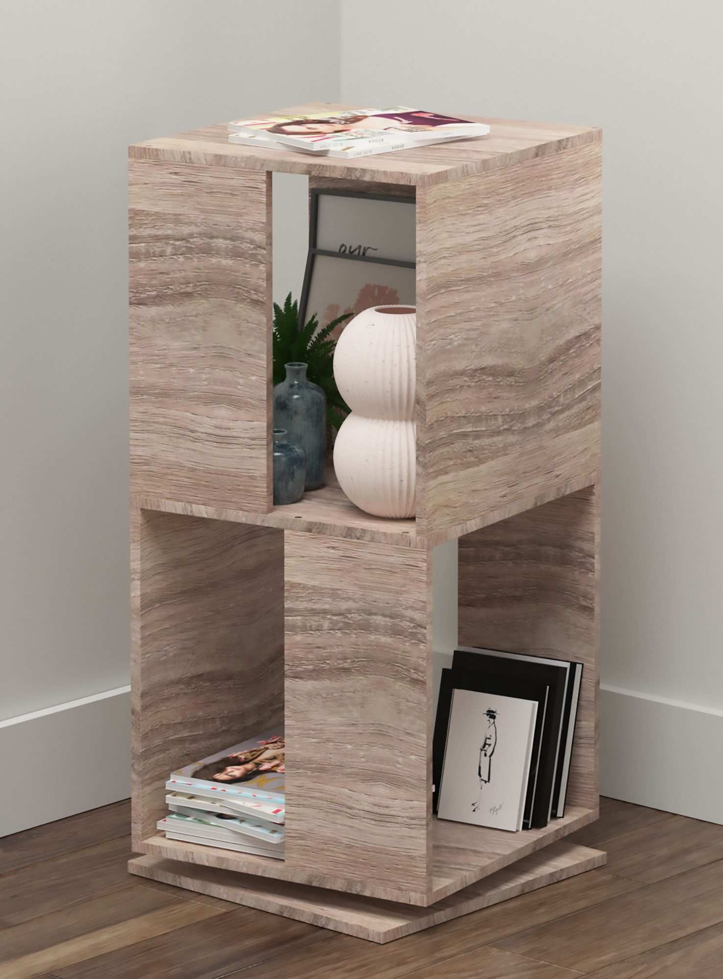 VCM Standregal Holz Regal Büroregal Aktenregal drehbar Stifta L