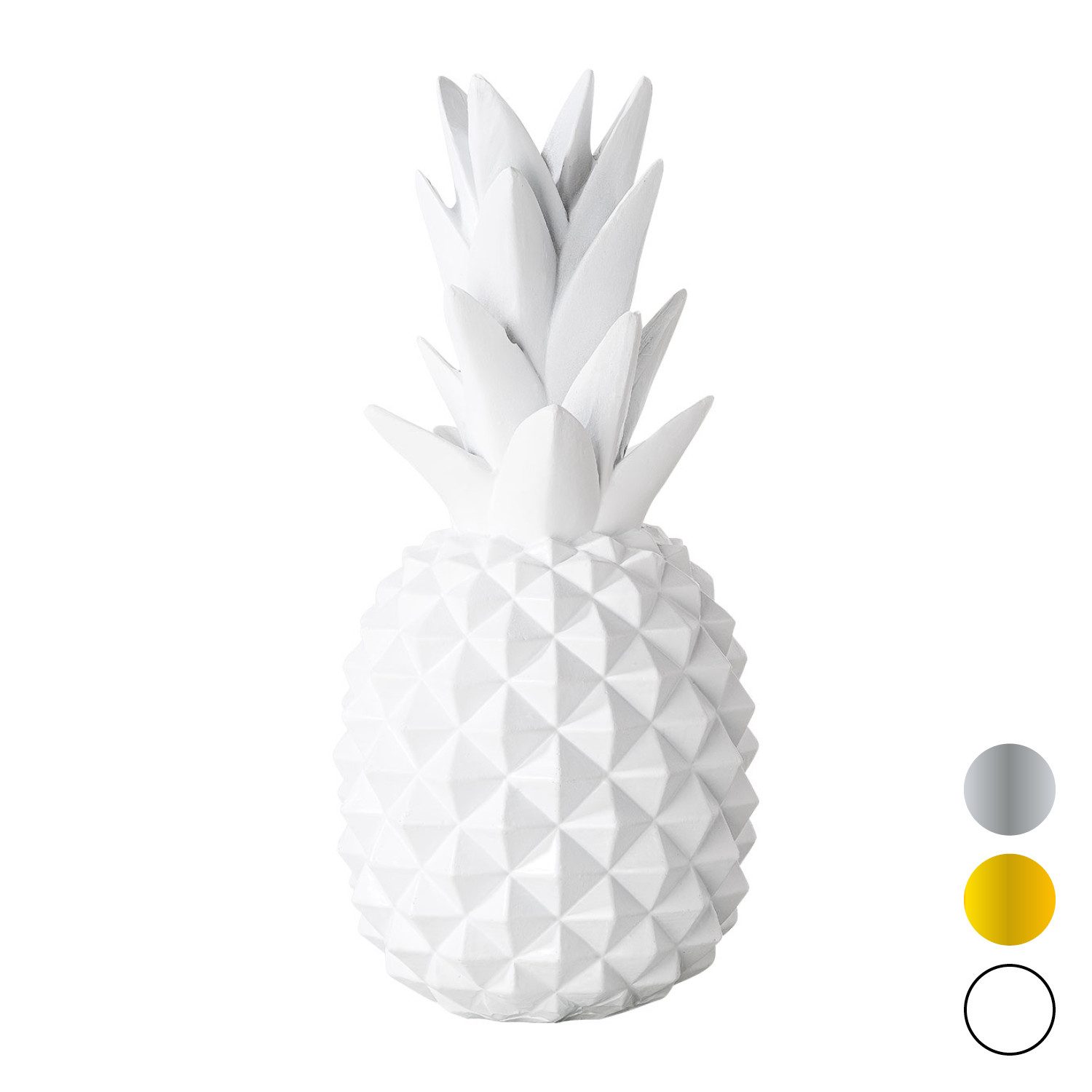 shelfmade Dekofigur Deko Ananas Wohnzimmer Tischdeko aus Kunstharz - Ananas aus Polyresin