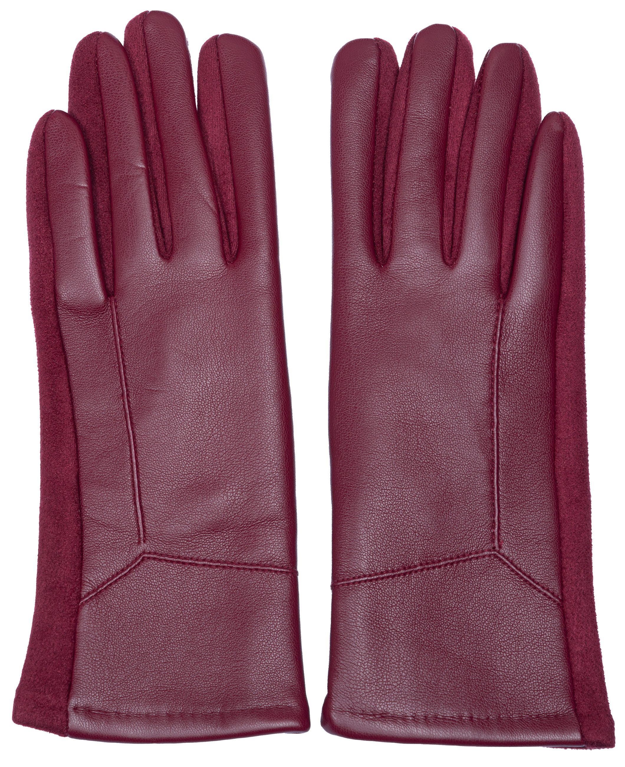 Caspar Strickhandschuhe GLV015 klassisch elegante uni Damen Handschuhe