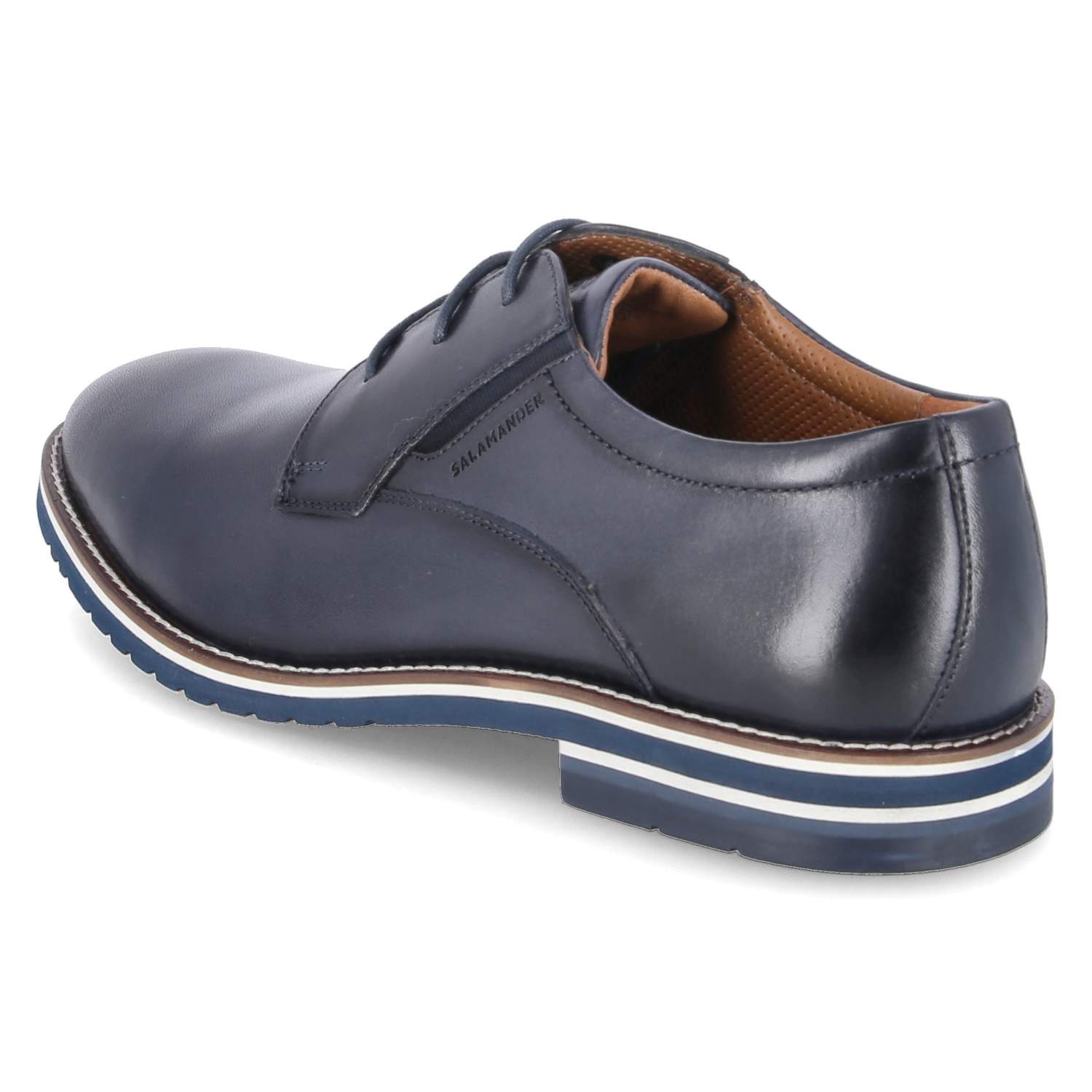 Salamander Salamander E11AS6011100-4100 Herren Glattleder blau Schnürschuh