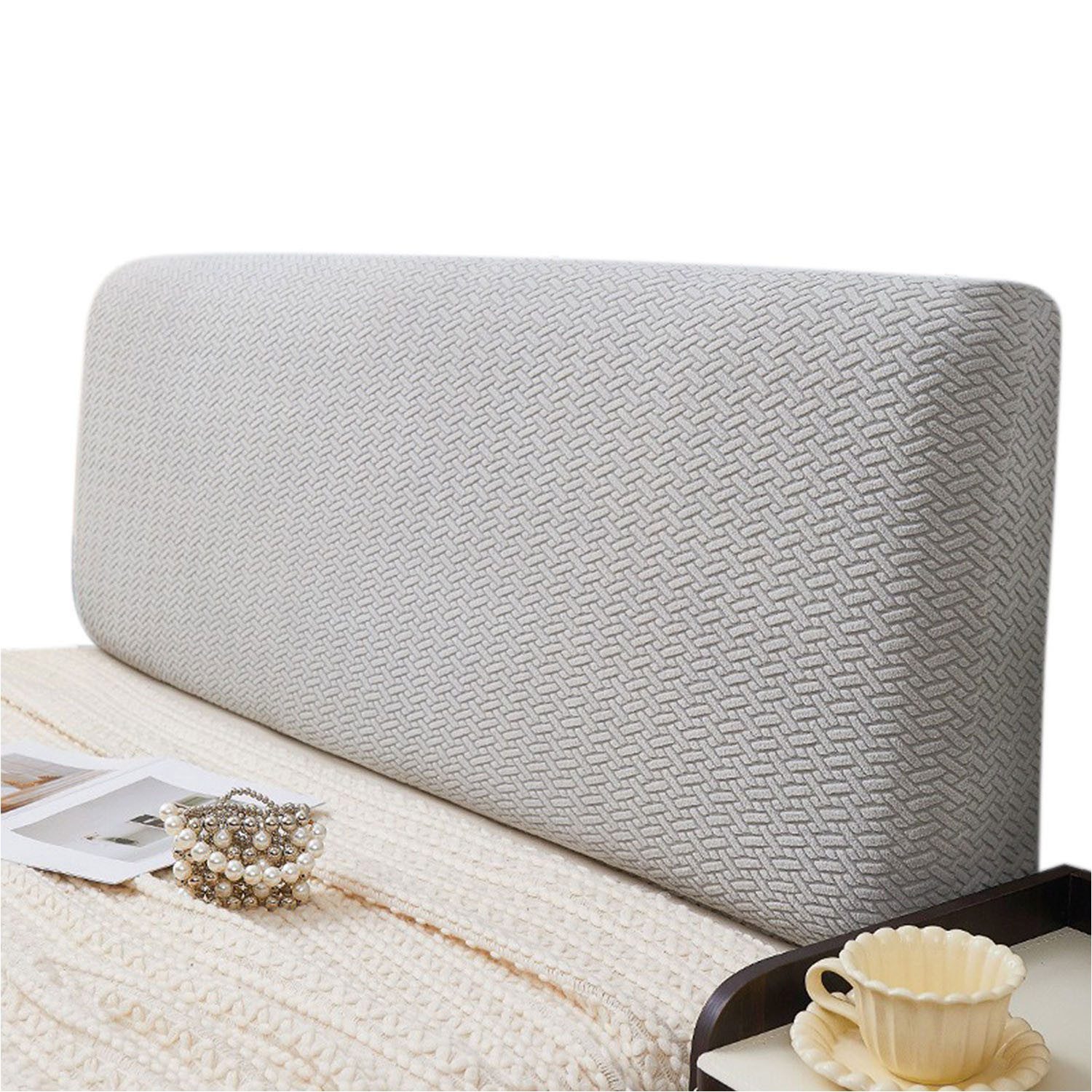 Refttenw Betthusse Kopfteil Bezug Dehnbarer, Weicher, Staubdichter Bettkopf günstig online kaufen