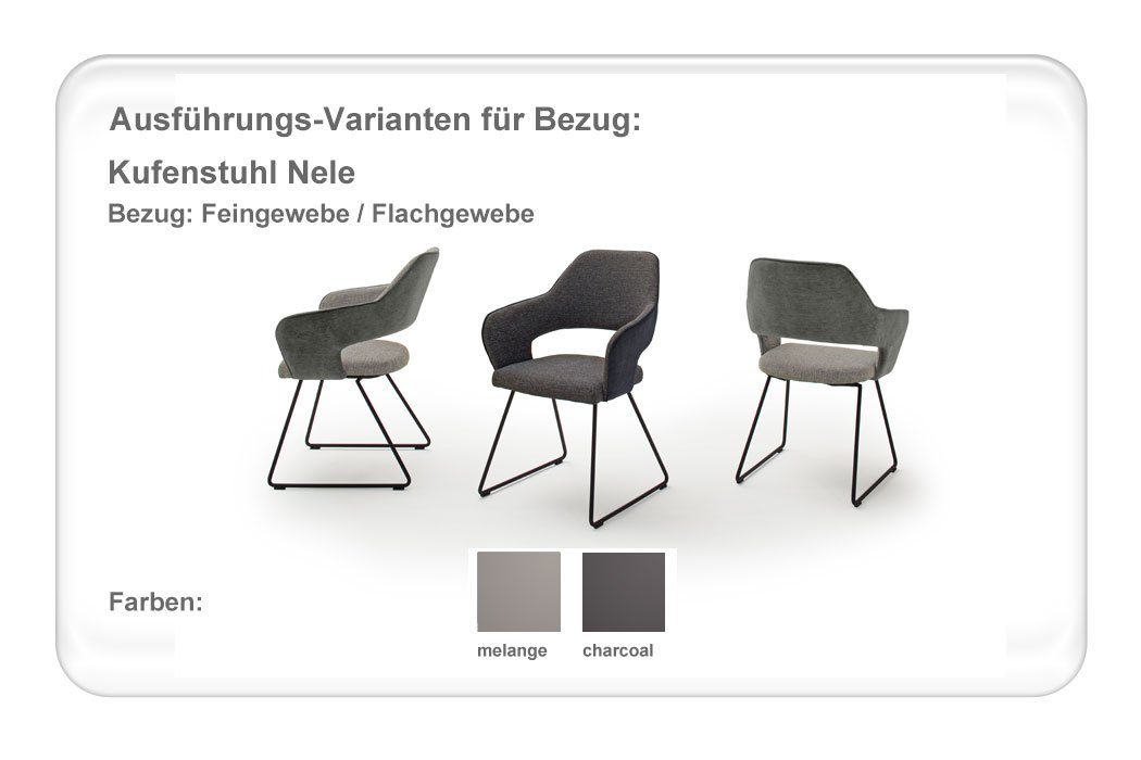 + 5-tlg), anthrazit Keramik 4x 2 expendio Tischgruppe, Spar-Set, cm Nele Essgruppe Stühle (komplette schwarz 160(240)x76x90 Nathan,