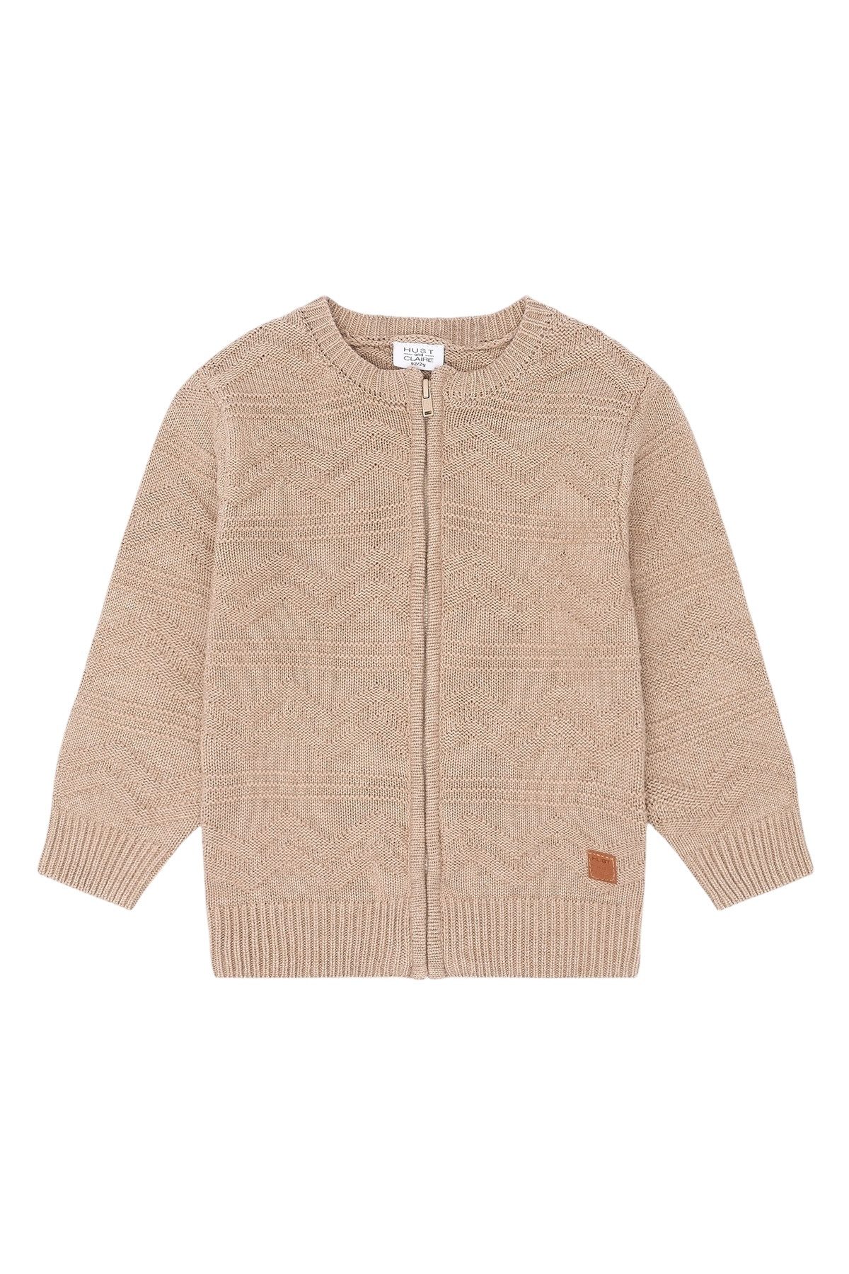 Hust & Claire Jacquardstrickjacke Charli (1-tlg) mit Zickzack-Muster für einen modernen Look