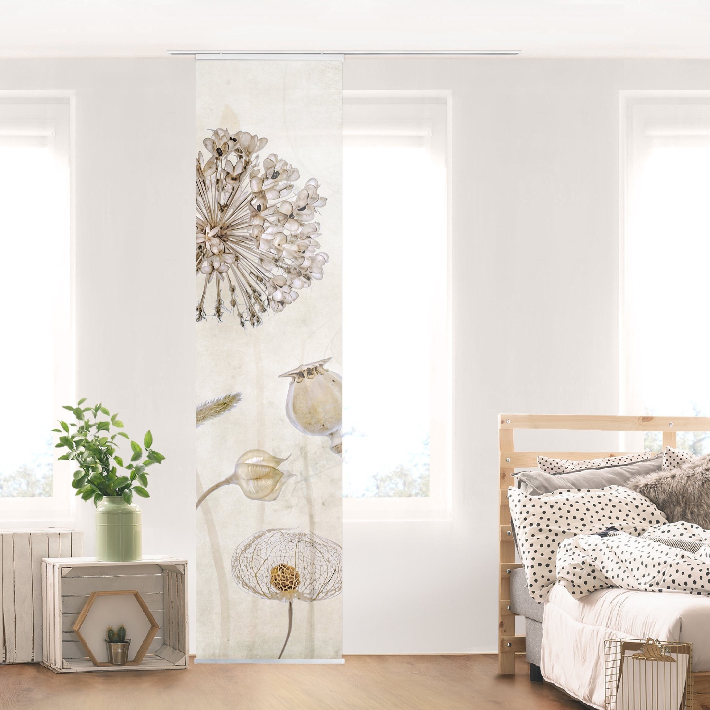 Bilderdepot24 Schiebegardine modern Flächenvorhang blickdicht Growing günstig online kaufen