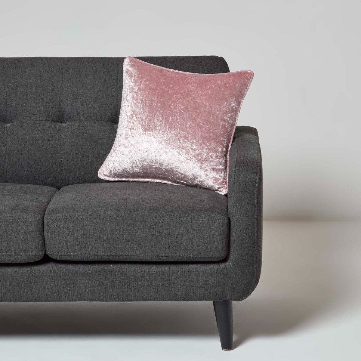 Homescapes Kissenhülle Pannesamt Zierkissenbezug in Rosa, günstig online kaufen