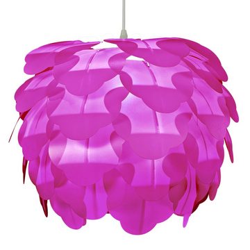 EGLO Kugelleuchte, Leuchtmittel nicht inklusive, Decken Hänge Lampe purple Wohn Ess Zimmer Beleuchtung Blätter