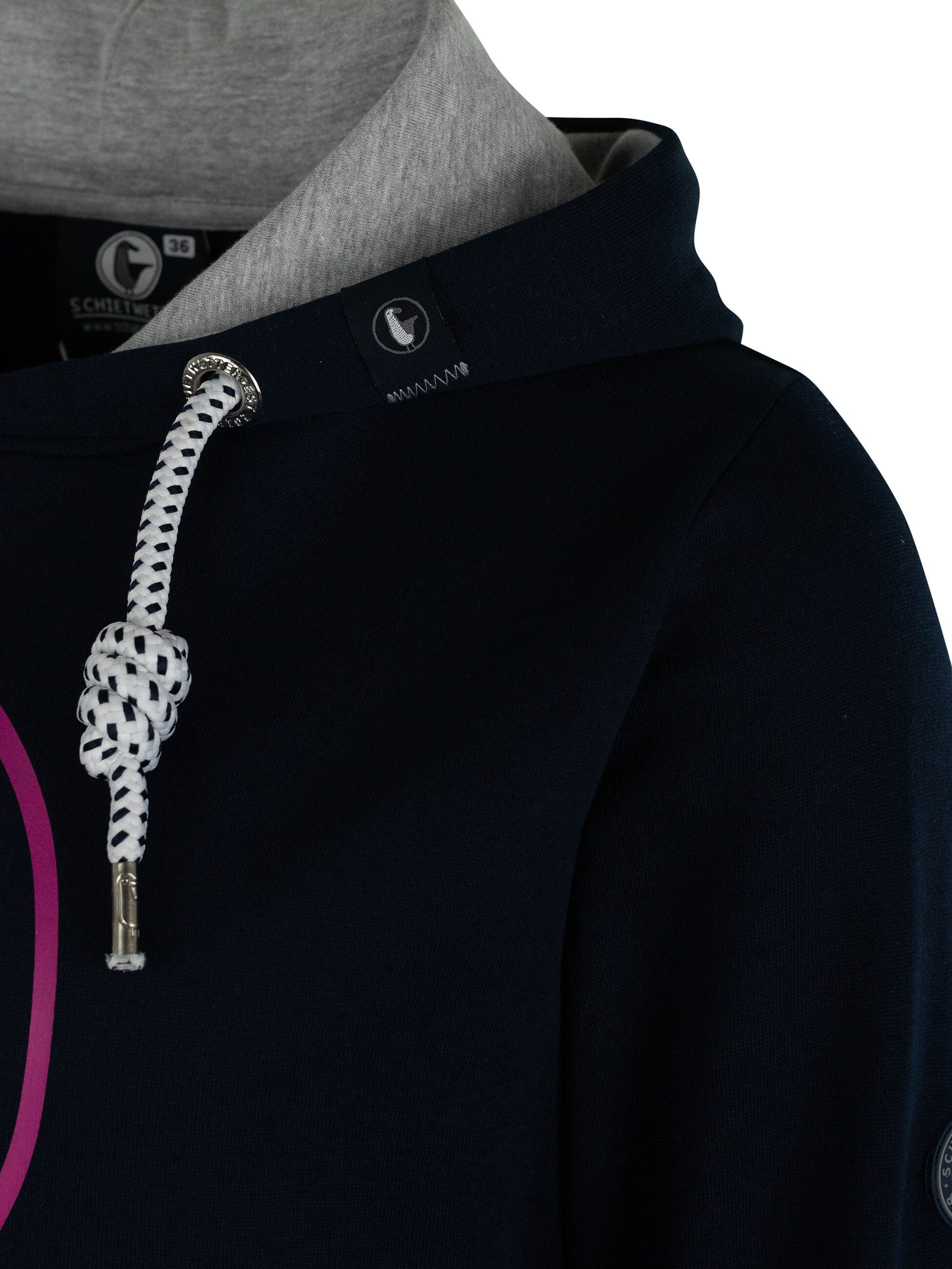 Schietwetter Kapuzenpullover Damen Hoodie "Möwe Lotte"