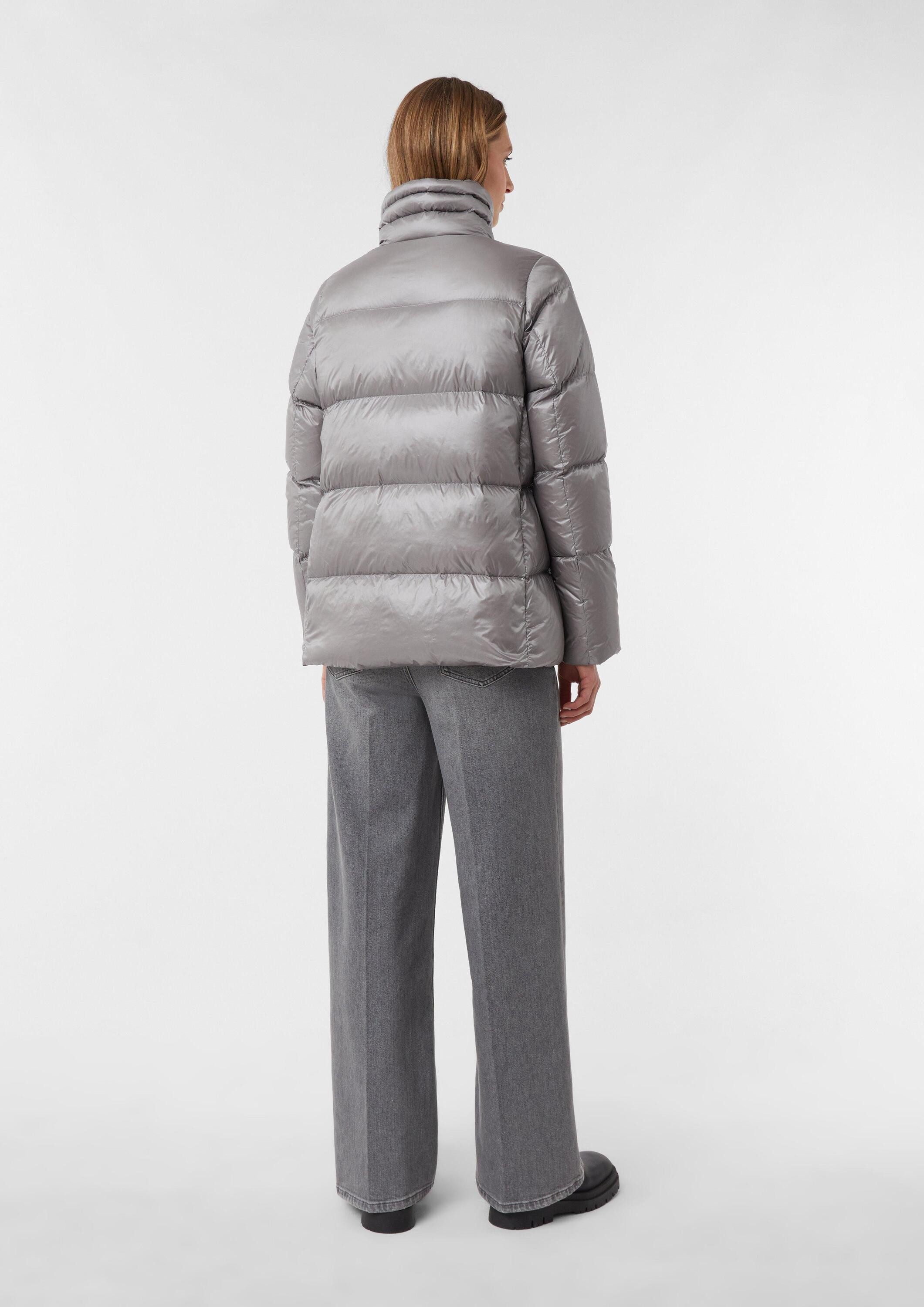 comma Winterjacke Outdoor-Jacke Schimmernde Daunenjacke mit Stehkragen