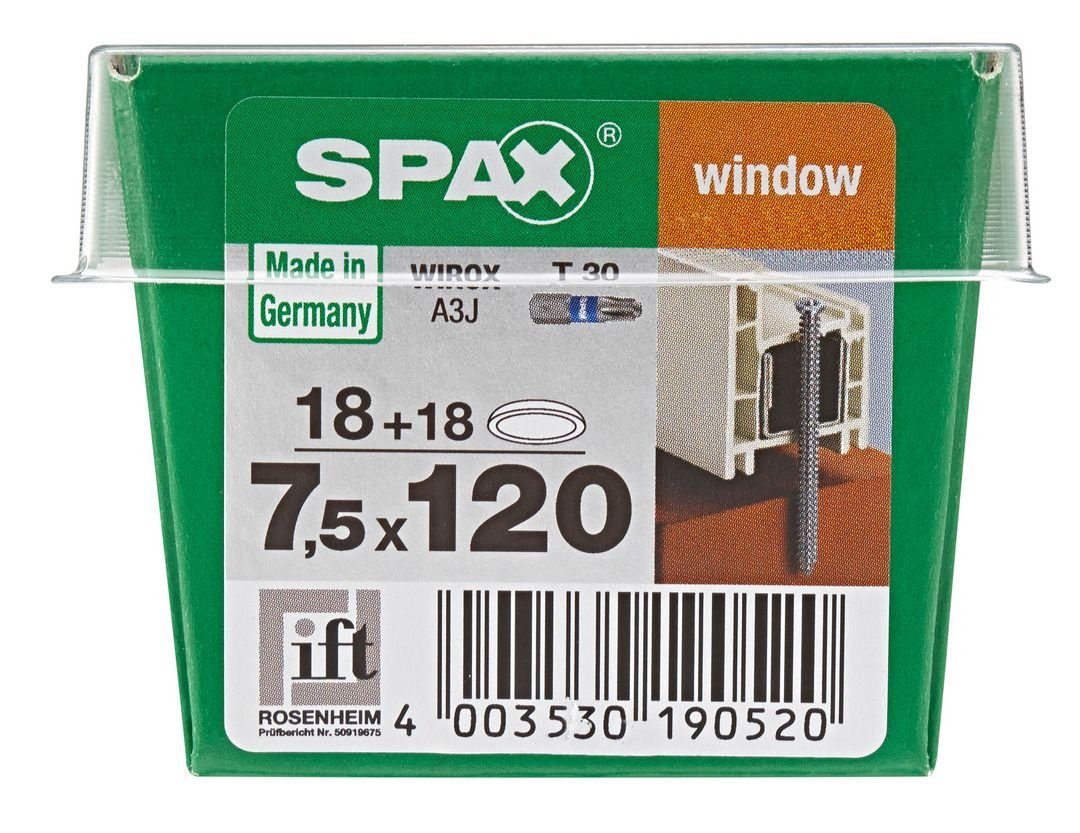 SPAX 30 120 7.5 Rahmenanker Spax - TX Holzbauschraube Stk. mm x 18