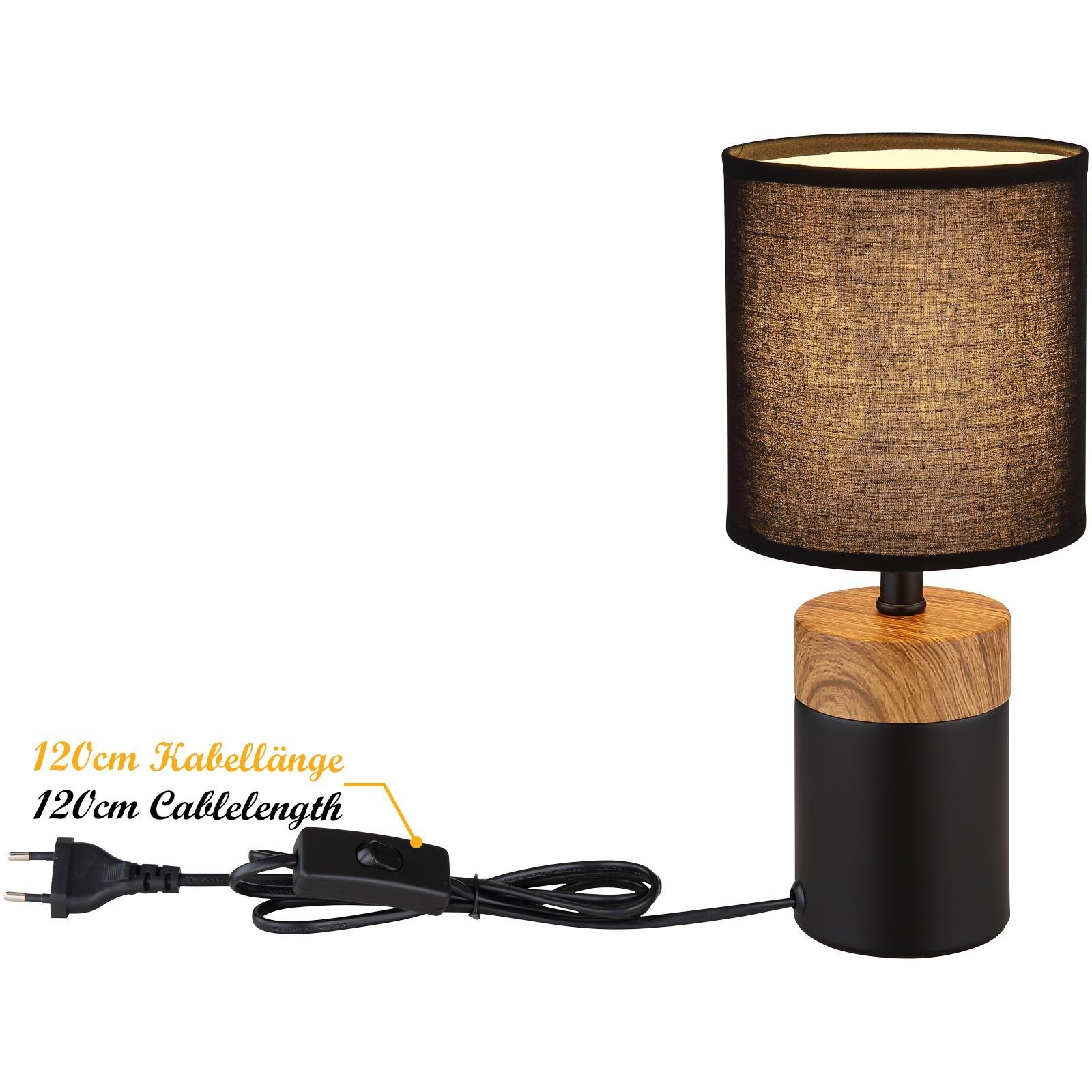 GLOBO LIGHTING Tischleuchte Tischlampe Schlafzimmer Tischleuchte günstig online kaufen