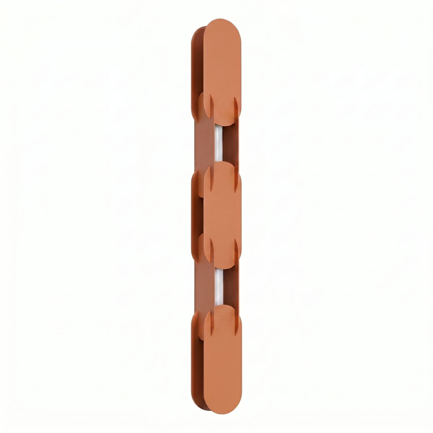 Licht-Erlebnisse Wandleuchte HENRI, LED fest integriert, Neutralweiß, LED Dimmer Metall 91 cm hoch Ockerrot länglich 4000 K 1177 lm Modern