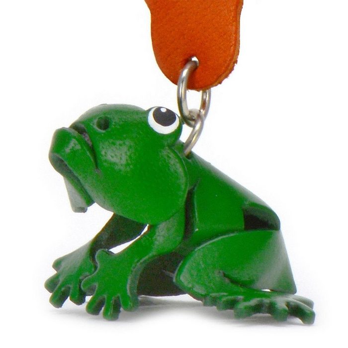 Monkimau Schlüsselanhänger Frosch Schlüsselanhänger Leder Tier Figur (Packung)