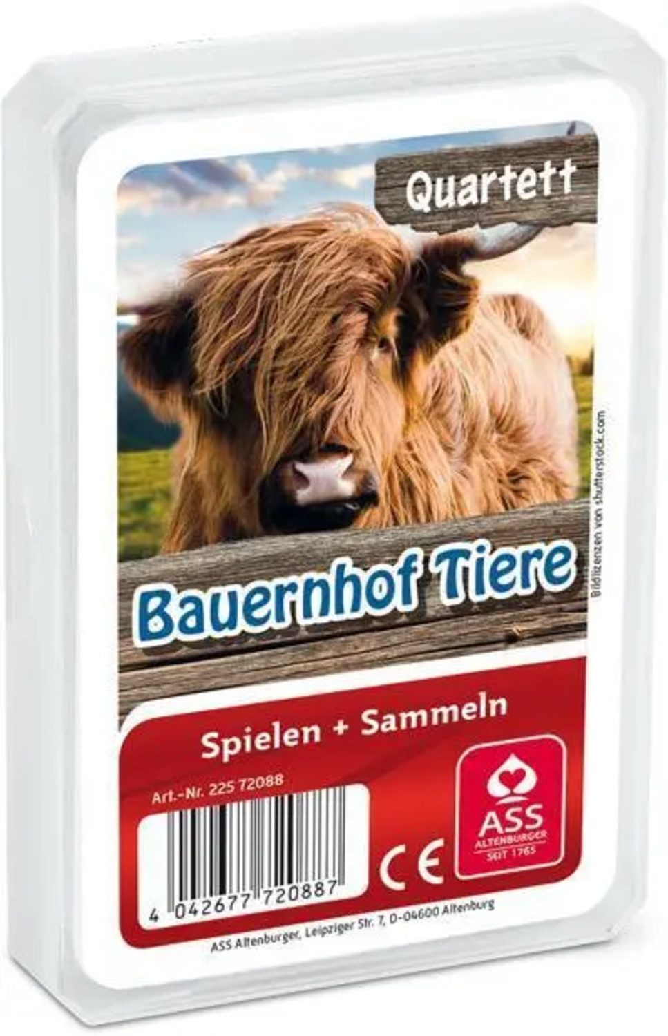 Spiel Tier-Quartett - Bauernhof Tiere