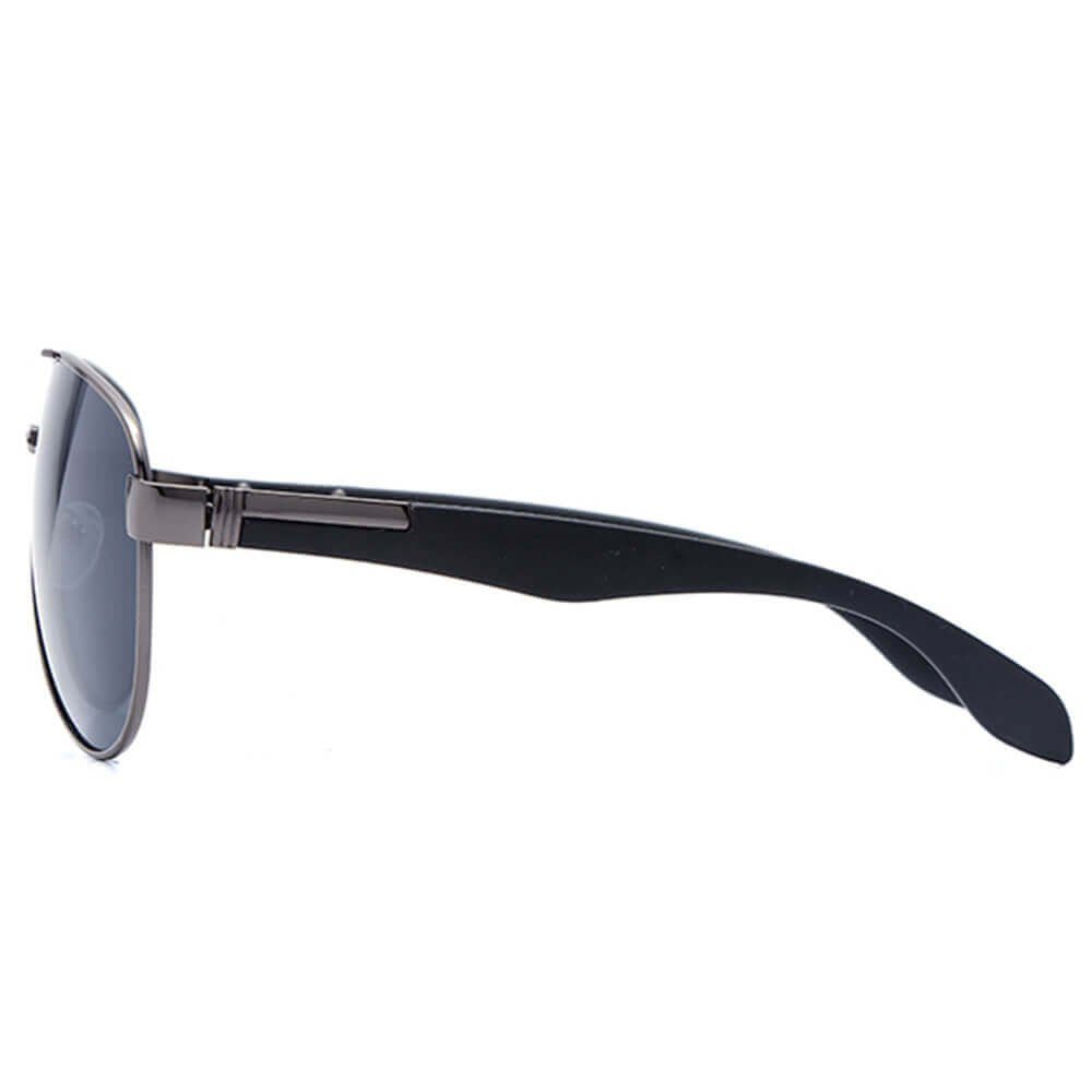 Sonnenbrille Silber Angenehmes Fliegerbrille Tragegefühl Bügeln breiten Pilotenbrille 400. Goodman mit UV-Schutz Design