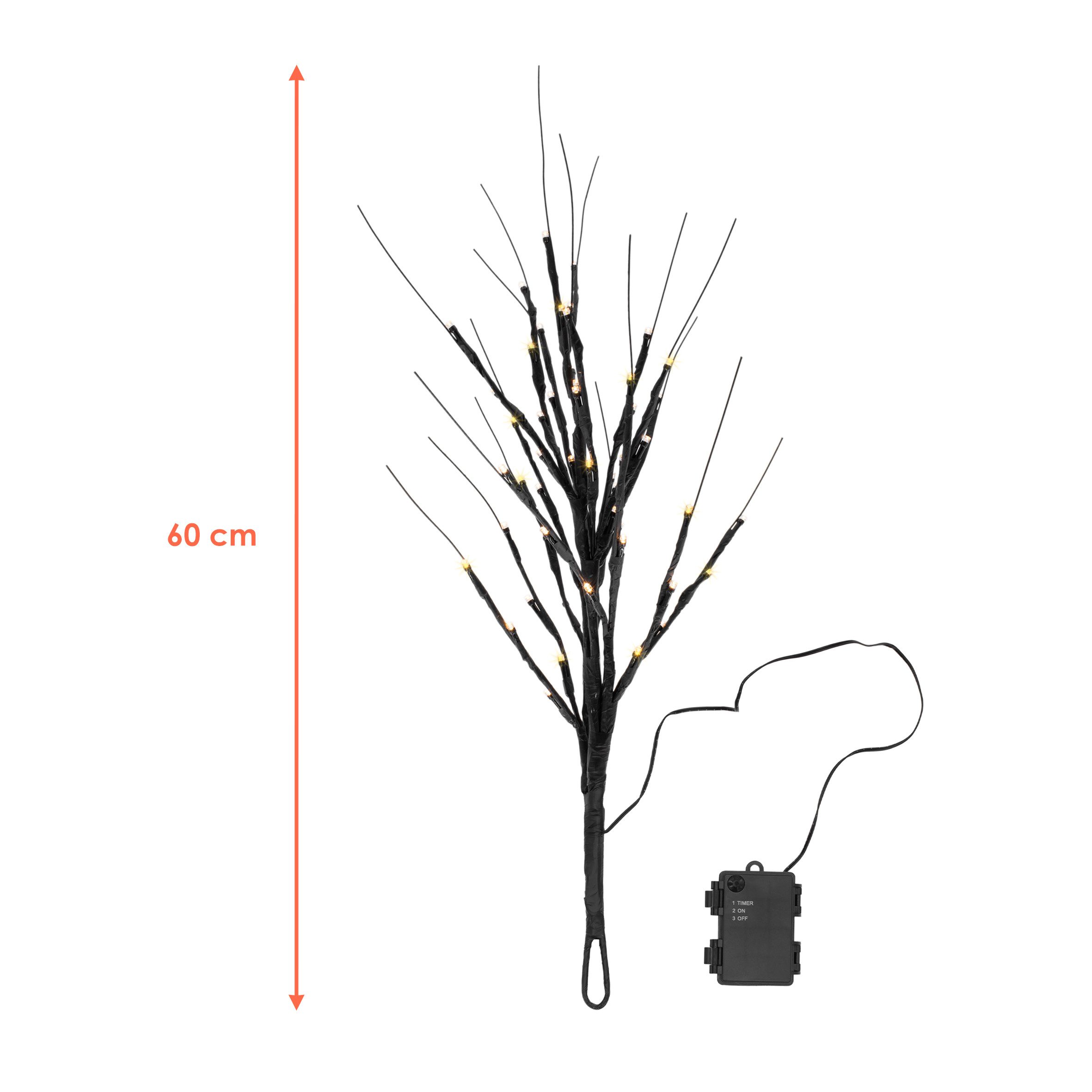 Spetebo LED-Lichterkette LED Lichterzweig 60 cm, 54-flammig, für Außen und Innen – Bild 2 von 4