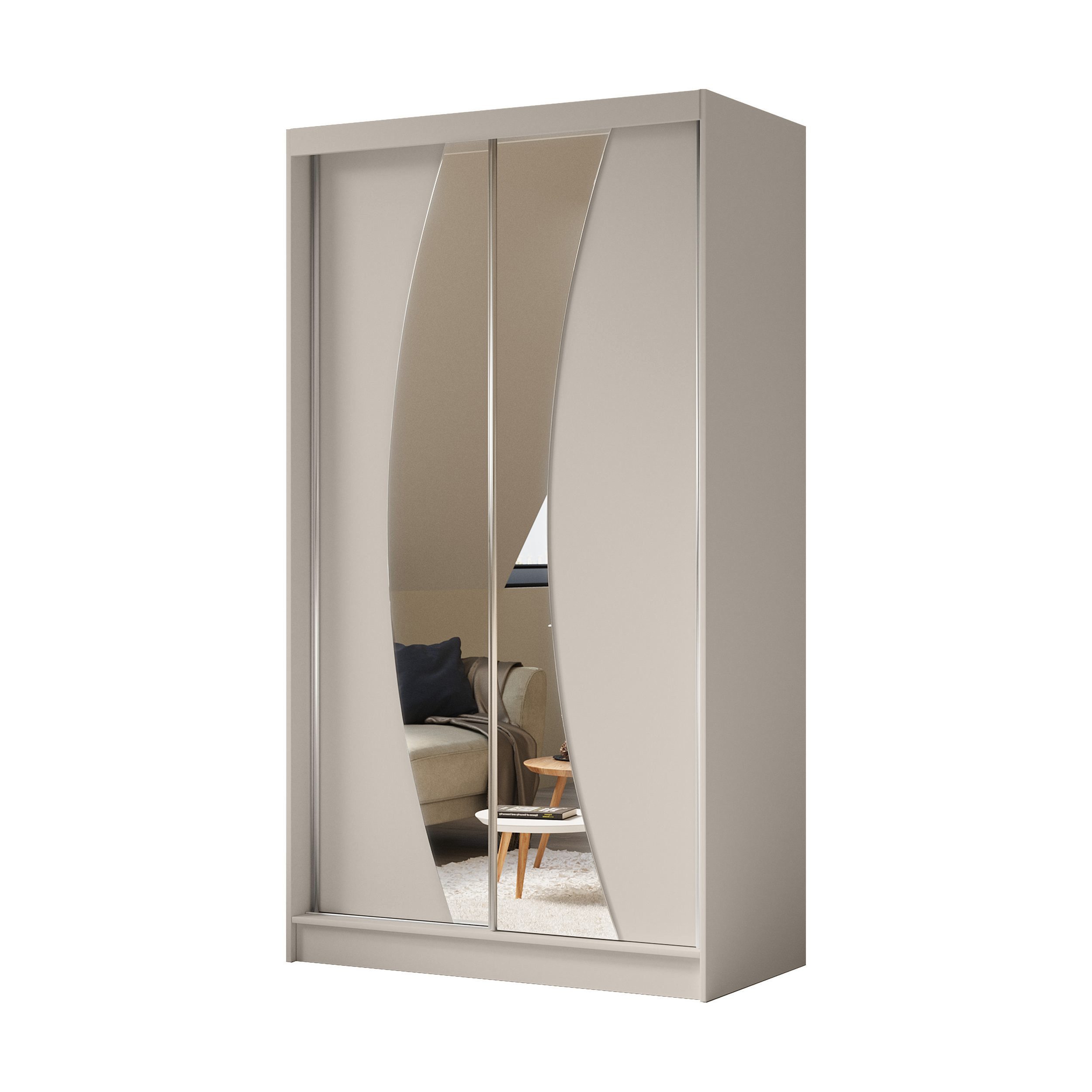 Beautysofa Kleiderschrank Vox (Schrank mi Schiebtüren, günstig online kaufen