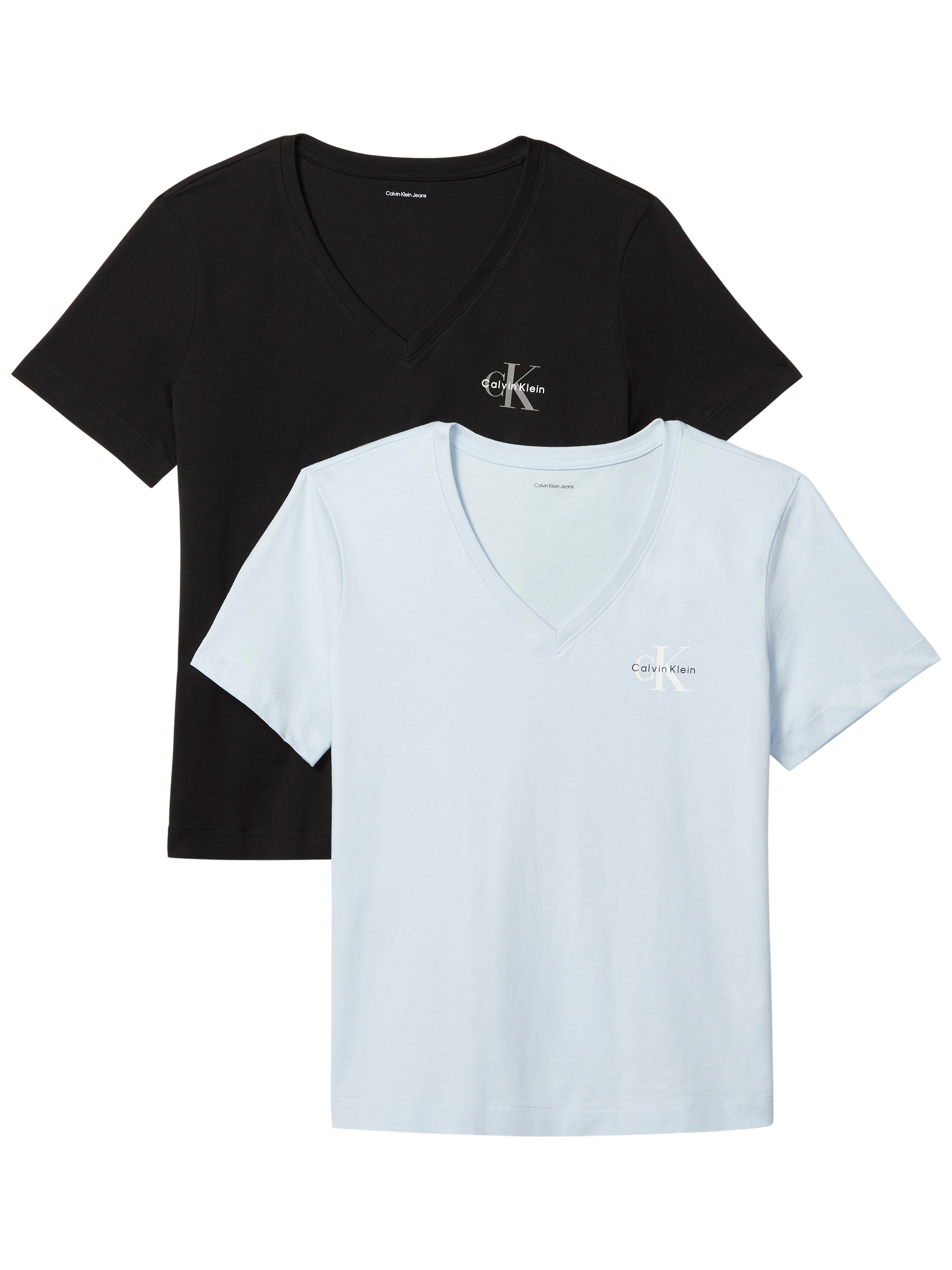 Calvin Klein Jeans T-Shirt MONOLOGO VNK 2PACK TEE (Packung, 2-tlg., 2er-Pack), Logoschriftzug