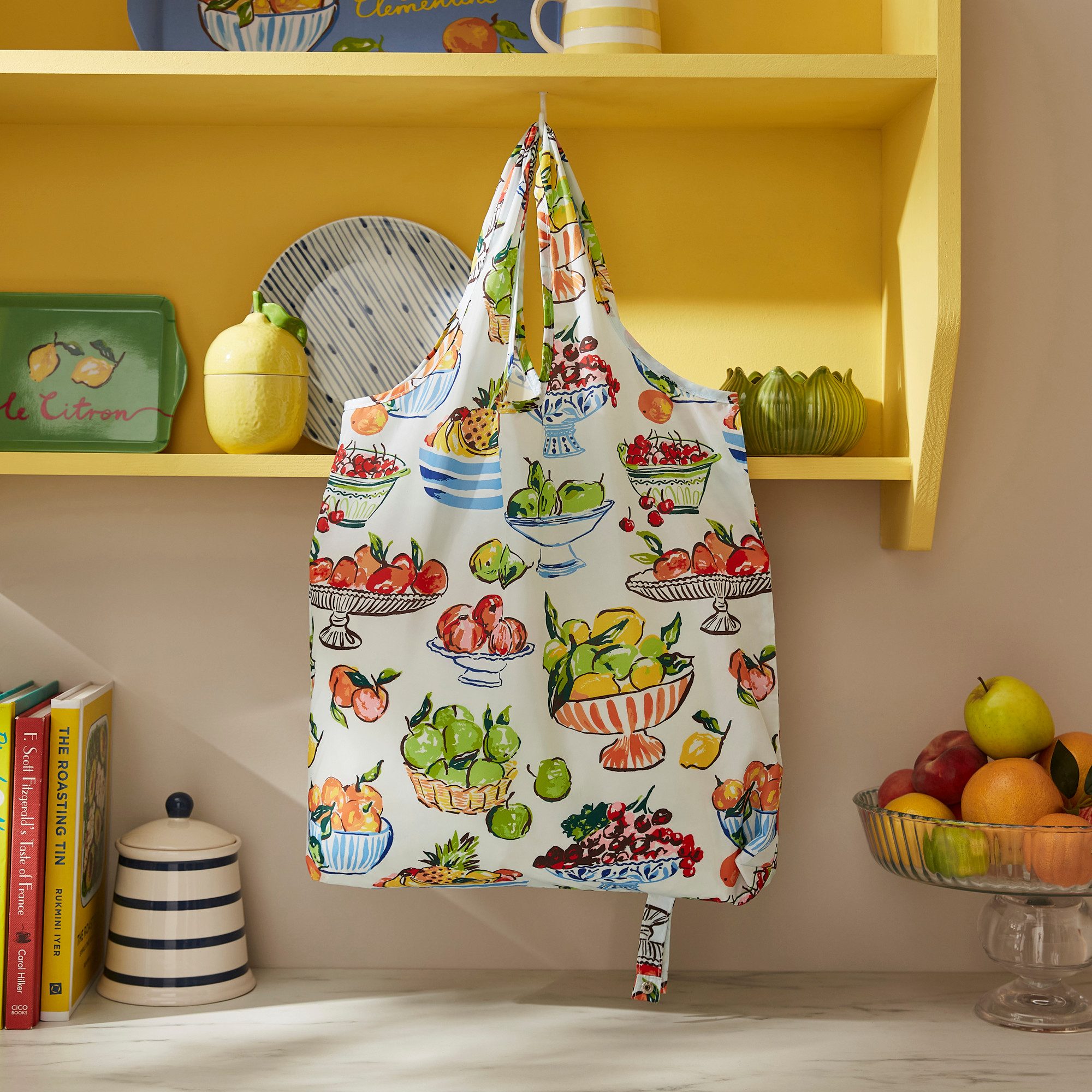 Ulster Weavers Einkaufsbeutel Summer Fruits, faltbare Einkaufstasche incl. Tragegriffe ca.46x61cm Roll-up-Tasche