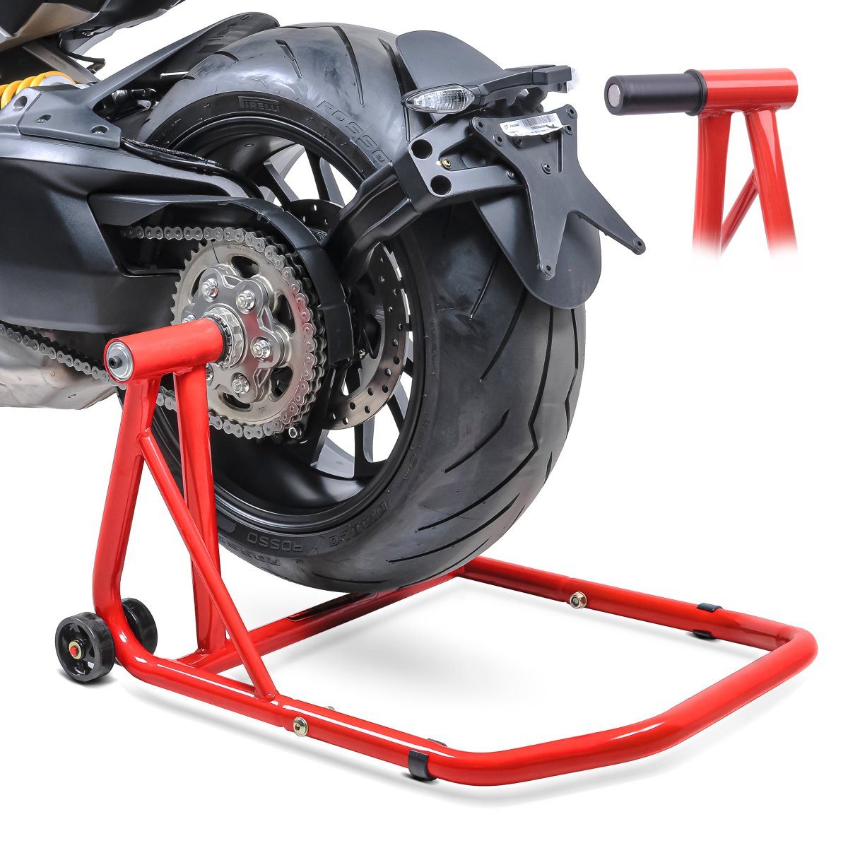 ConStands Motorradheber Einarm Montageständer für MV Agusta Dragster 800 RR 15-25 CL-POM rot