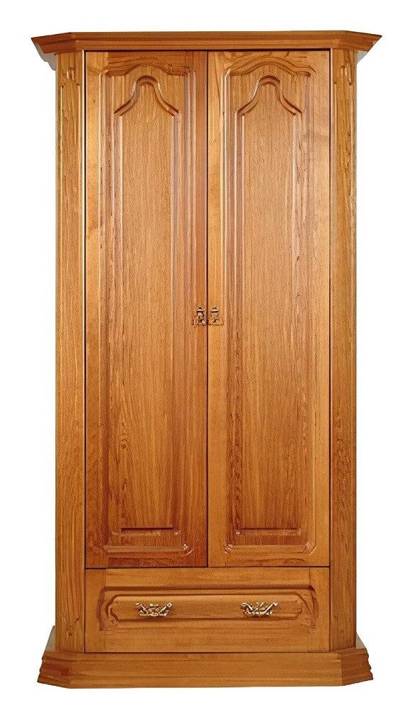 Xlmoebel Kleiderschrank Holzschrank im klassischen Landhausstil für Büro und Schlafzimmer (1-St., Schrank) Hergestellt in Europa