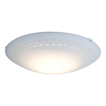 EGLO LED Deckenleuchte, LED-Leuchtmittel fest verbaut, LED Decken Wand Design Strahler Glas Lampe satiniert weiß