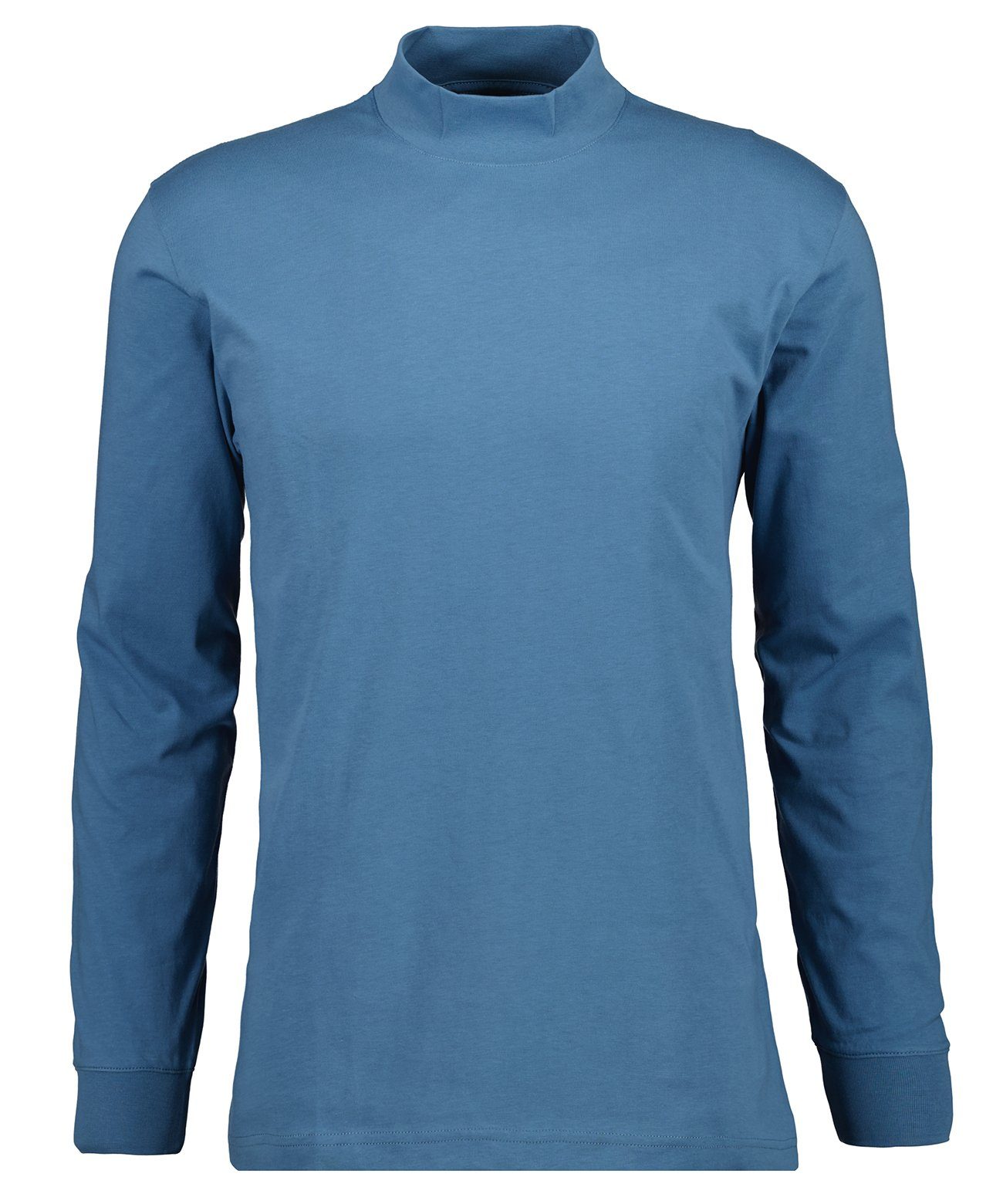 RAGMAN Stehkragenshirt Blau-717