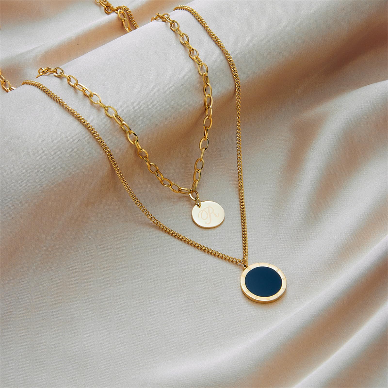 RWEUOQ Edelstahlkette Personalisierte Frauen Halskette Quaste günstig online kaufen