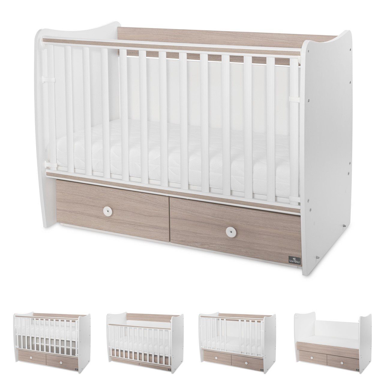 Komplettbett Babybett MATRIX NEW Kinderbett