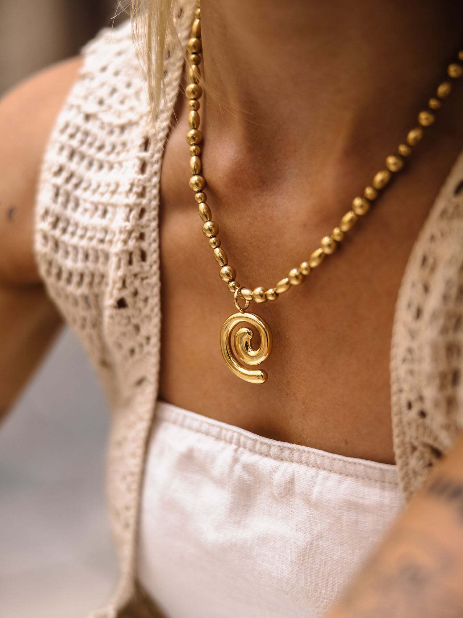 Purelei Kette mit Anhänger Swirl (Kette)