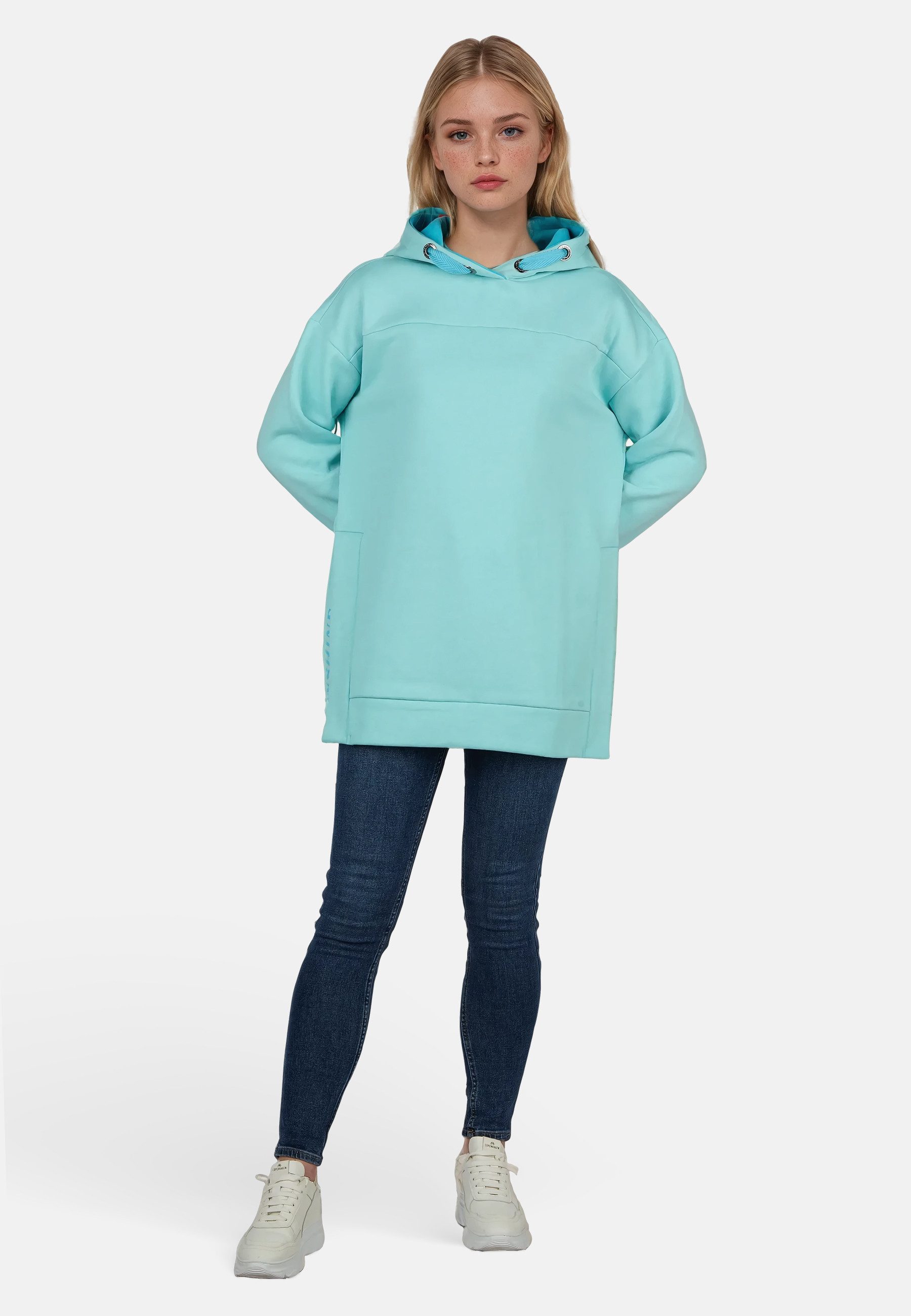 salzhaut Hoodie TIEKE Damen Relaxed-Fit salzhaut Kapuzenpullover – bequemer Fit und nordisch klares Design