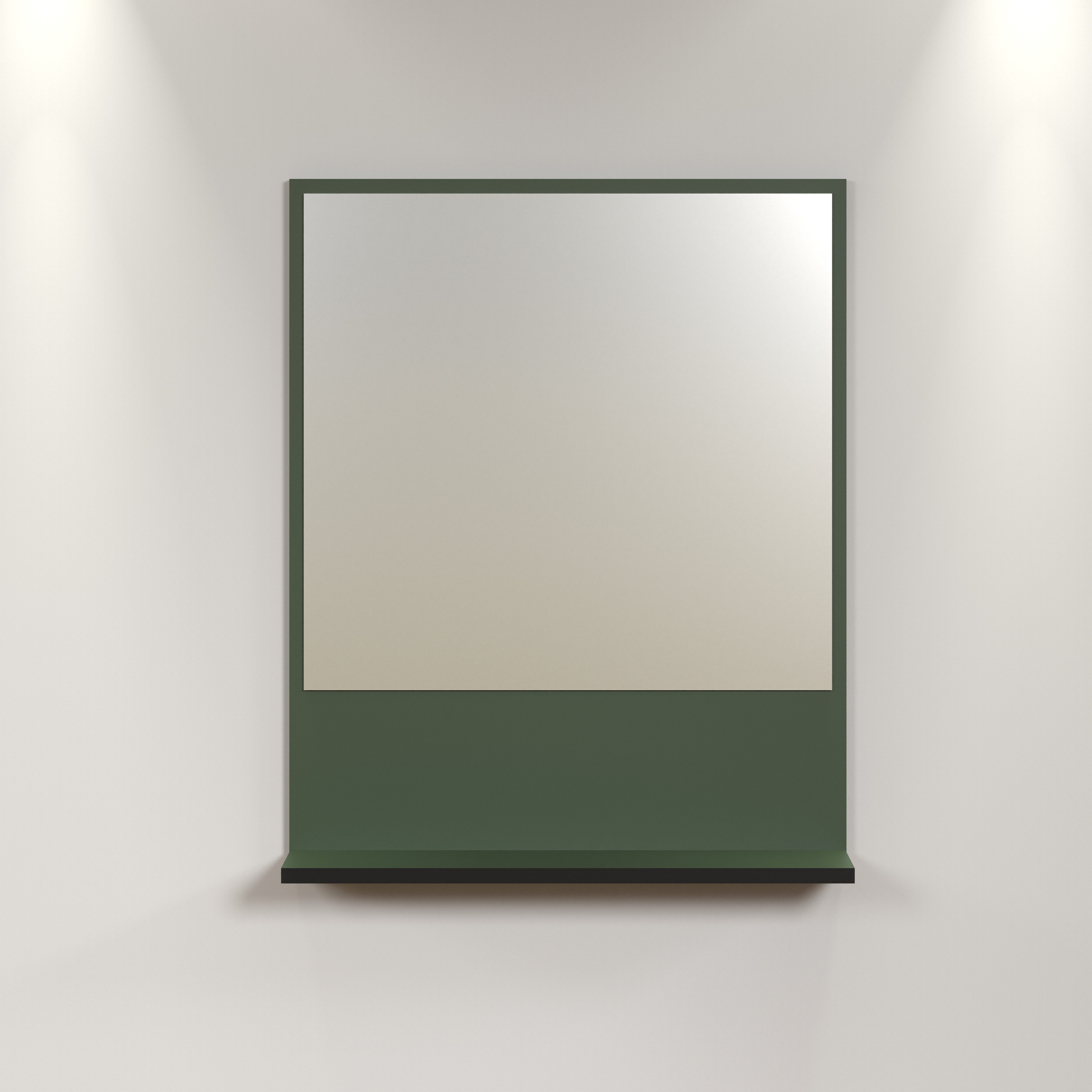 welltime Badspiegel Amrum, Wandspiegel mit Ablage - (B/T/H) wahlweise 60 bis 80/14/74 cm