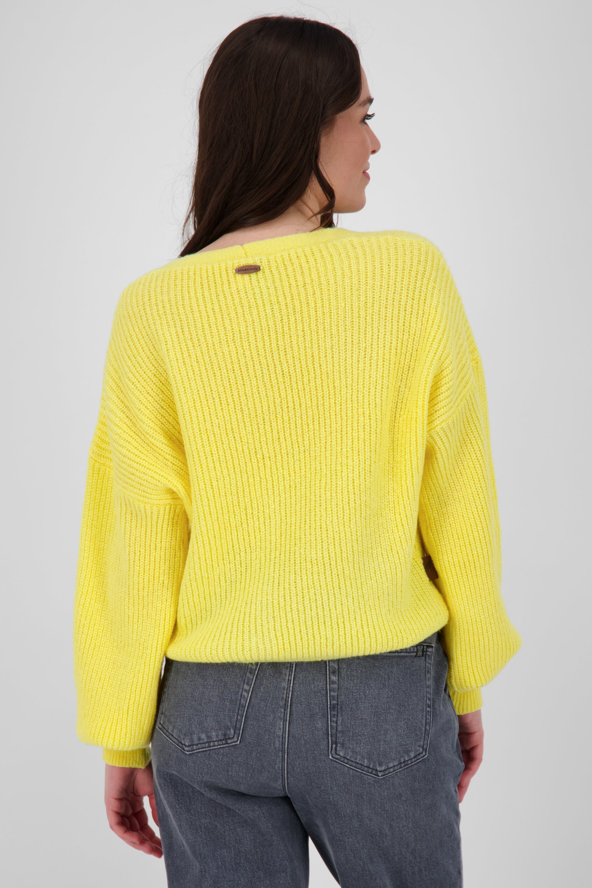 Strickjacke KrissyAK Kickin lemonade Cardigan Damen & Alife Cardigan Knit