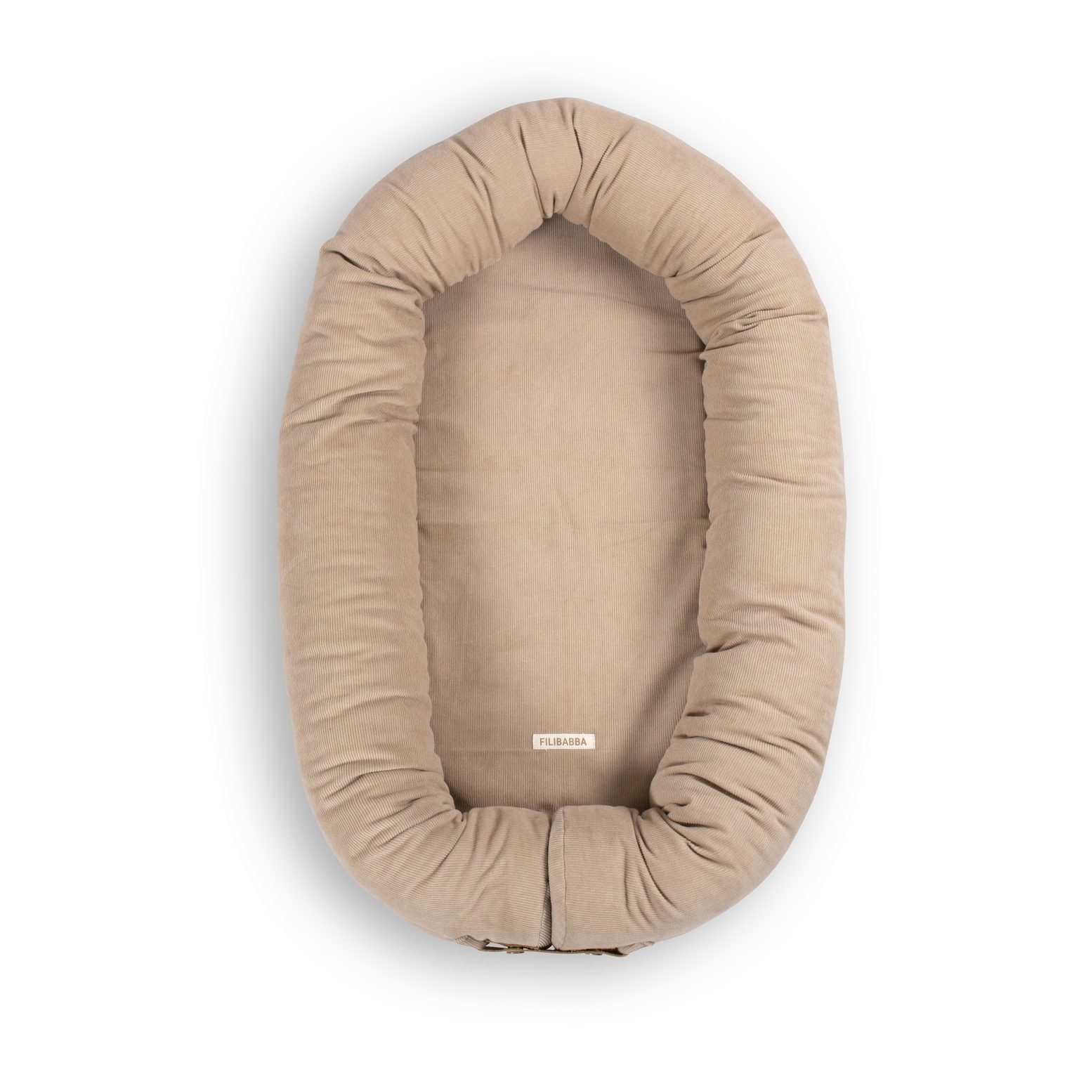 Cord Babynest Babynestchen Bio-Baumwolle Filibabba aus FILIBABBA hellbraun Bettanlage